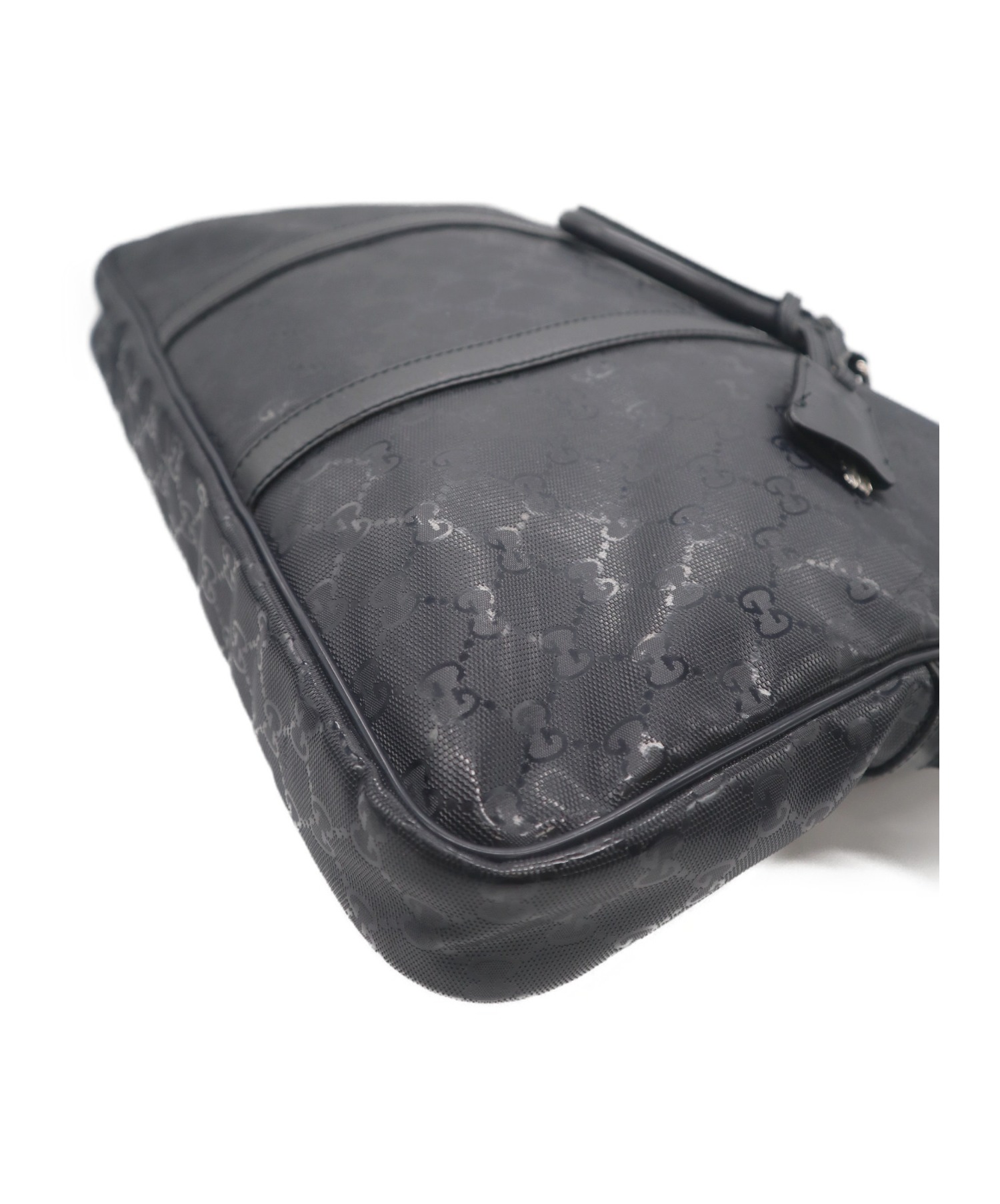 中古・古着通販】GUCCI (グッチ) ブリーフバッグ ネイビー GG 