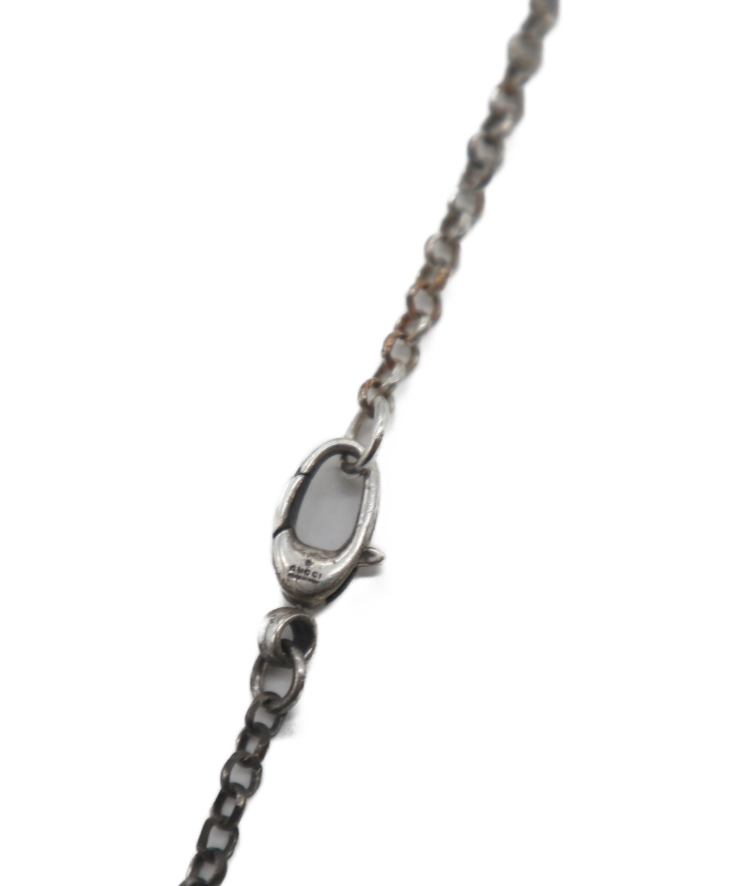 中古・古着通販】GUCCI (グッチ) ダブルGキーネックレス シルバー