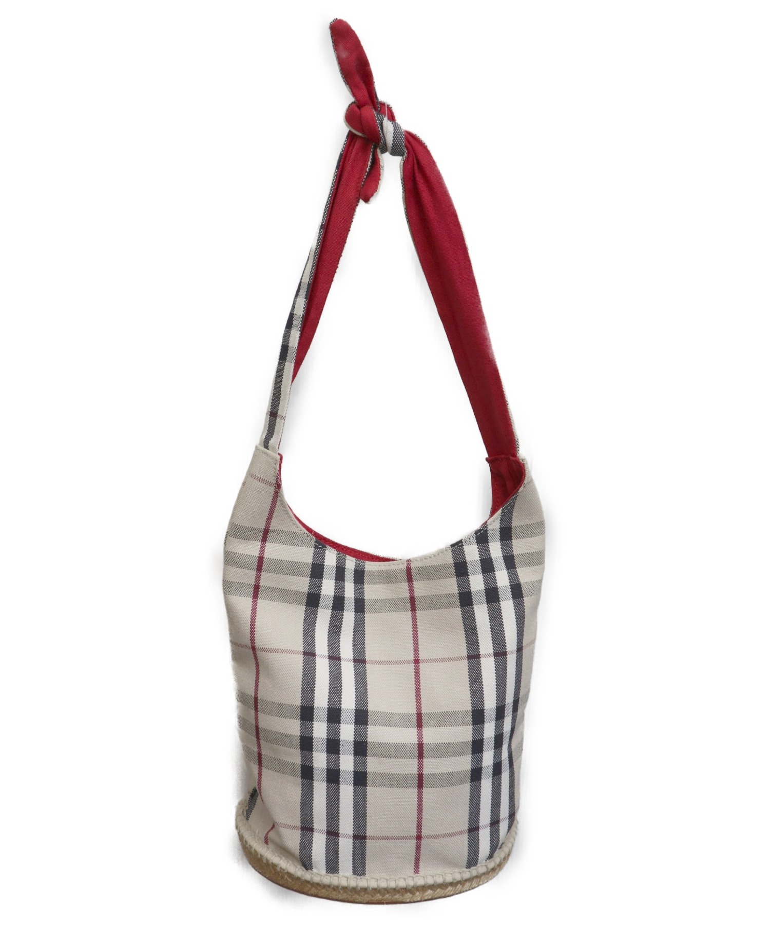 中古・古着通販BURBERRY (バーバリー) バケツ型ノヴァチェックトート
