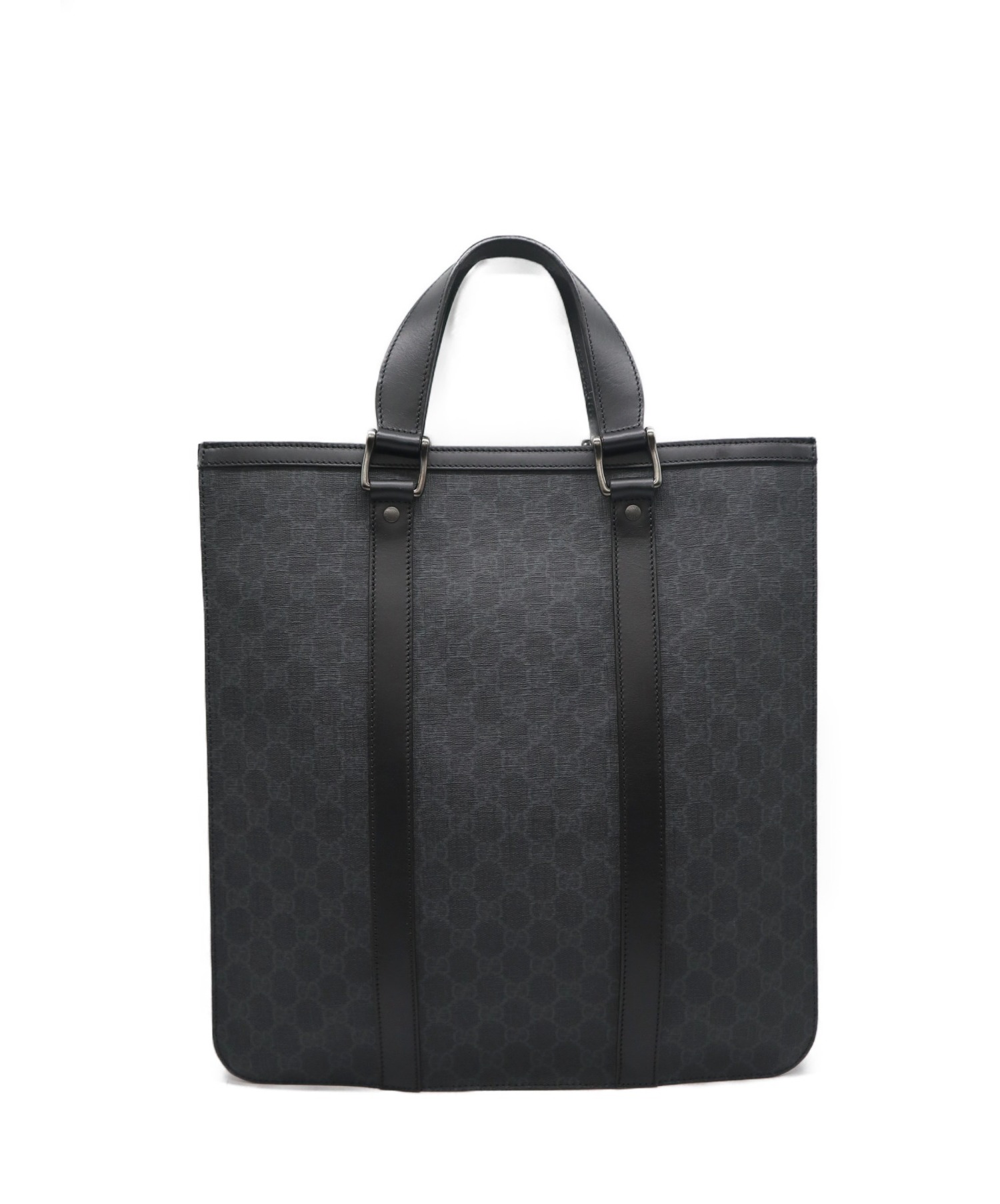 GUCCI グッチ　ブラック系ダークグレー トートバッグ　(価格相談可) 中古・古着通販】GUCCI (グッチ) トートバッグ グレー 322072 486628