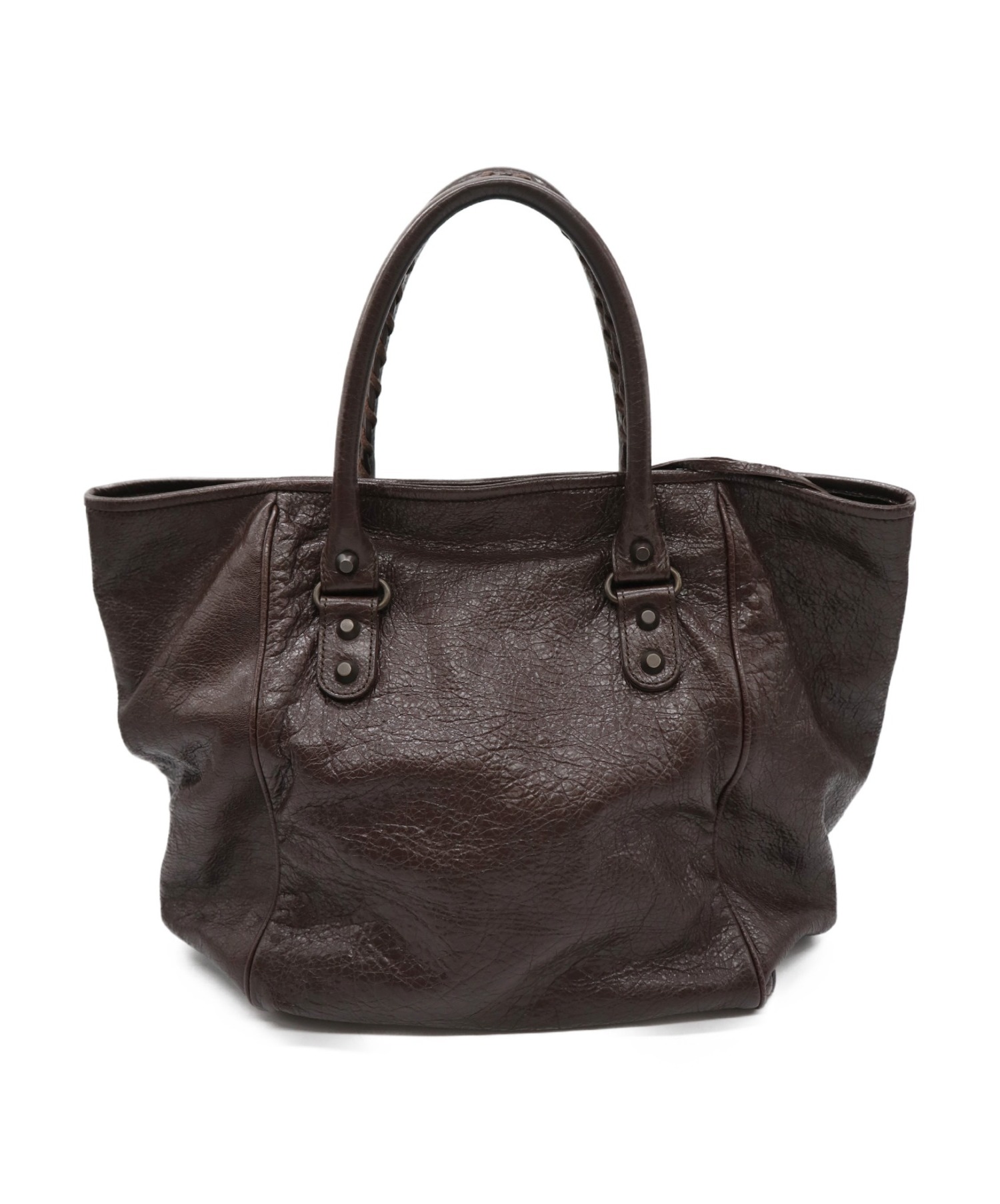 中古・古着通販】BALENCIAGA (バレンシアガ) ハンドバッグ ブラウン ザ