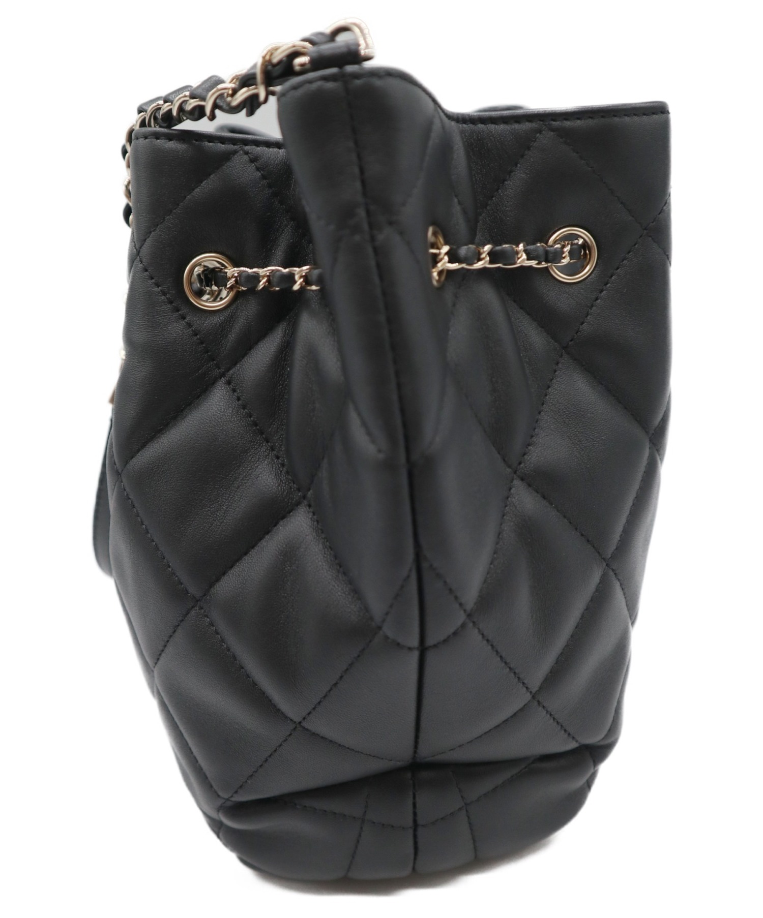 中古・古着通販】CHANEL (シャネル) 巾着チェーンショルダーバッグ