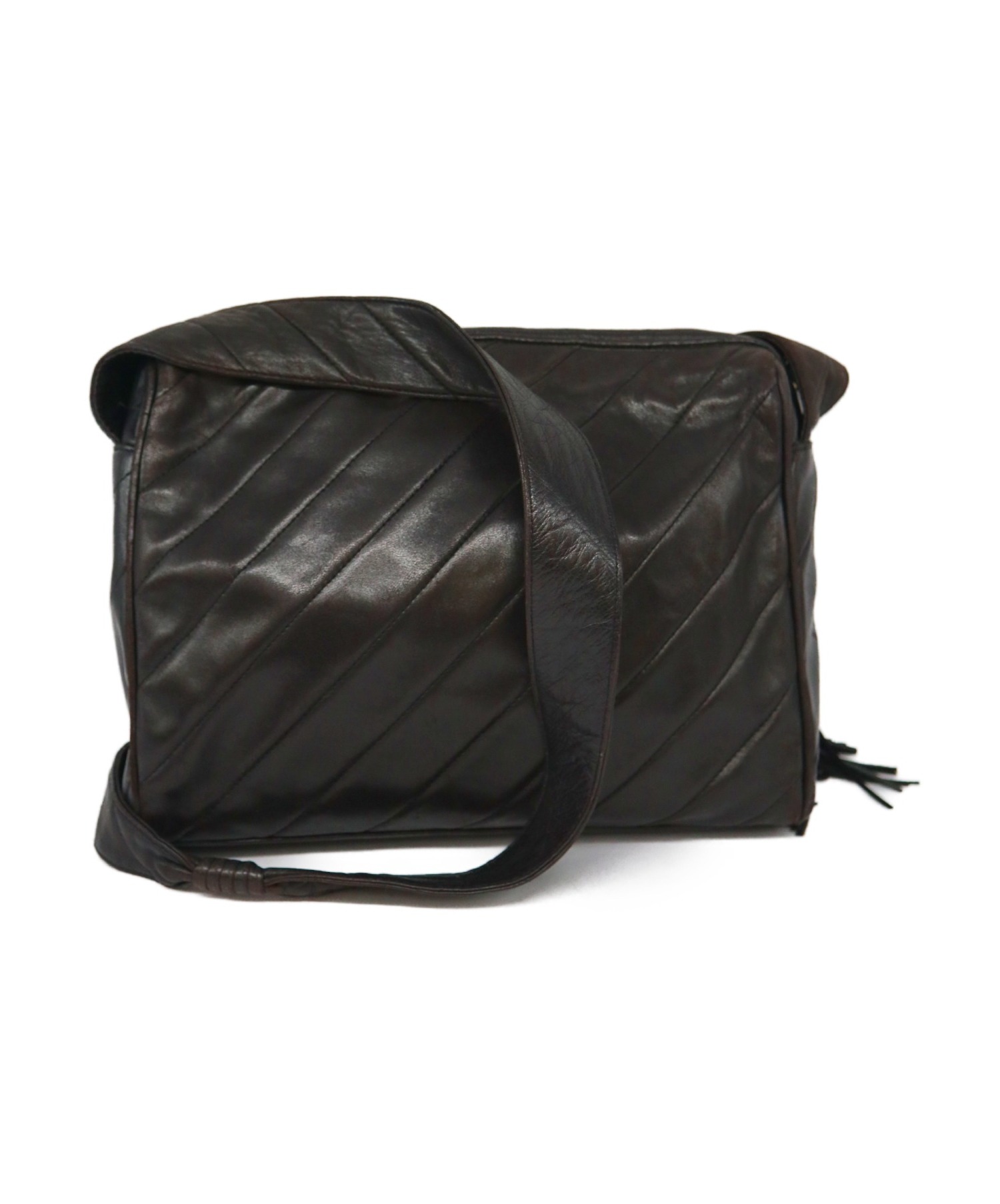 HILOCHANEL ブラック マトラッセ　ヴィンテージ　ショルダーバッグ 中古・古着通販】CHANEL (シャネル) 90'sヴィンテージマトラッセ