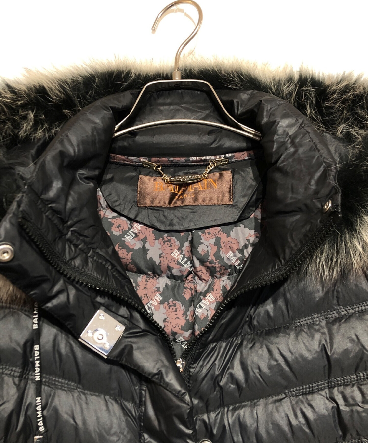 中古・古着通販】BALMAIN (バルマン) ブルーフォックスファーダウン