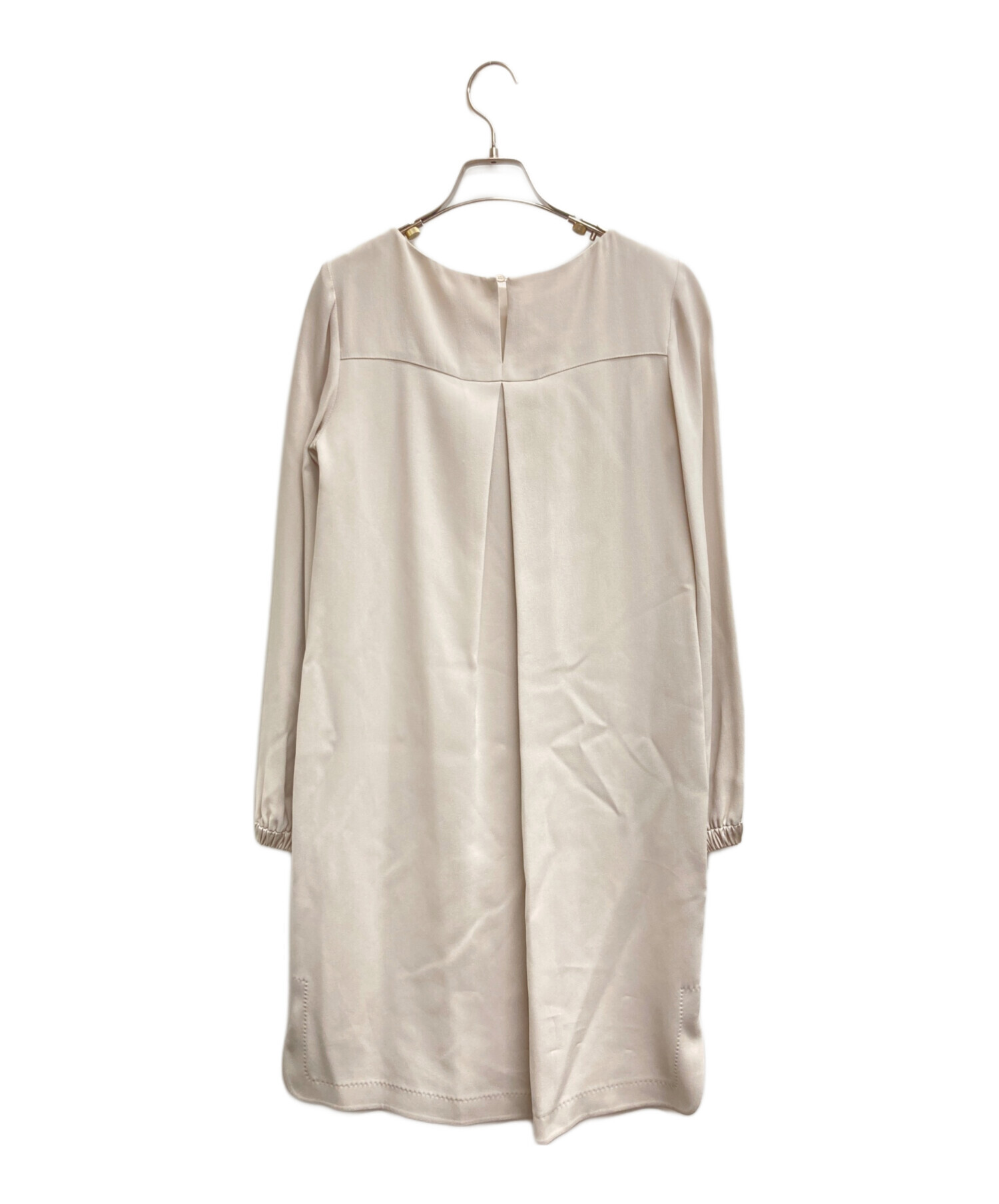 訳あり 未使用品 Les Copains レコパン 長袖 ケーブル カシミヤ 100% ニット ポロシャツ セーター メンズ 52 L オフホワイト イタリア製