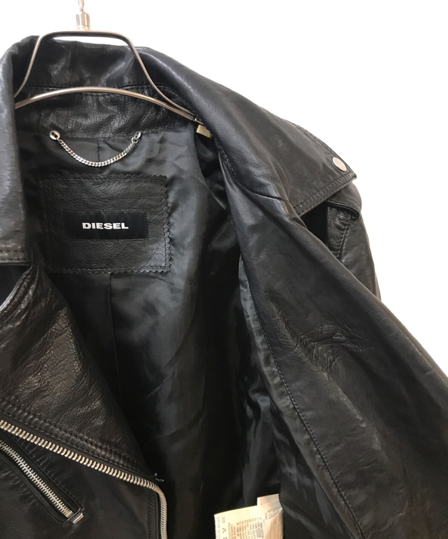 中古・古着通販】DIESEL (ディーゼル) レイヤードレザーライダース