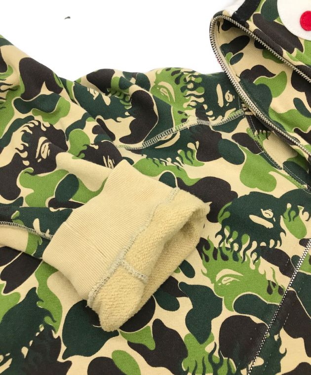 A BATHING APE パーカー　希少ファイヤーカモ A・BATHING APE エイプ ファイヤーカモ パーカー