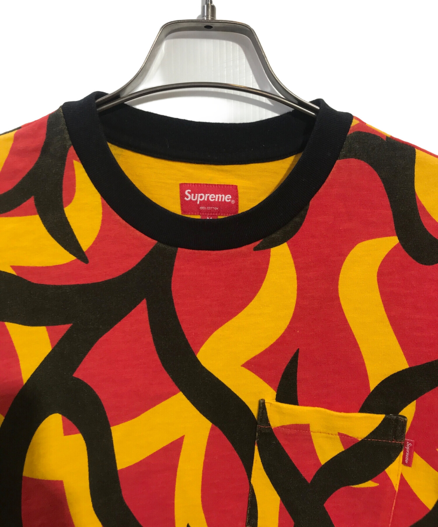 中古・古着通販】Supreme (シュプリーム) L/S Pocket Tee Red Tribal