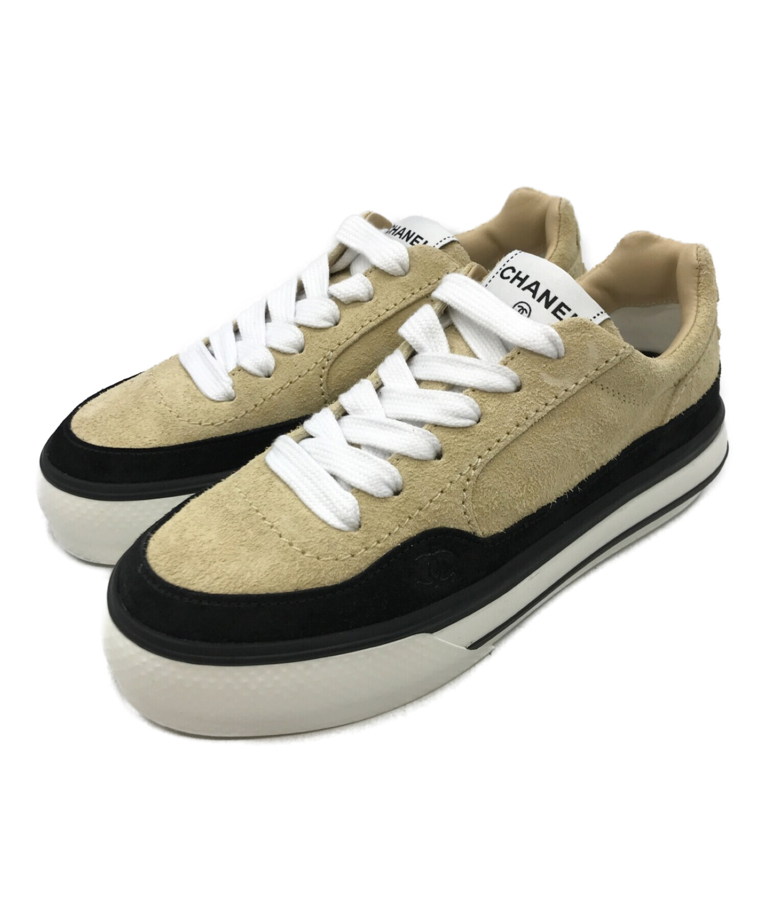 ほのさん 中古美品 CHANEL シャネル スニーカー サイズ43 中古・古着通販】CHANEL (シャネル) ココマークヒールスウェード