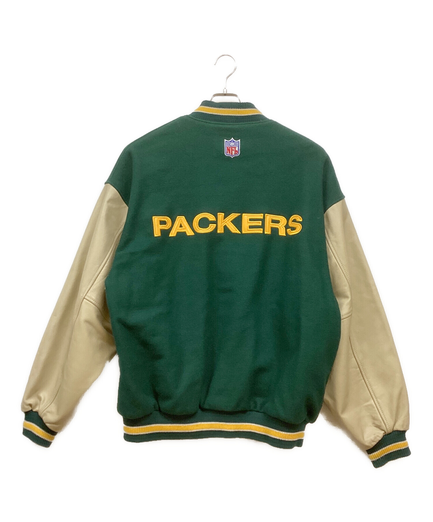 中古・古着通販】NIKE (ナイキ) グリーンペイパッカーズスタジャン