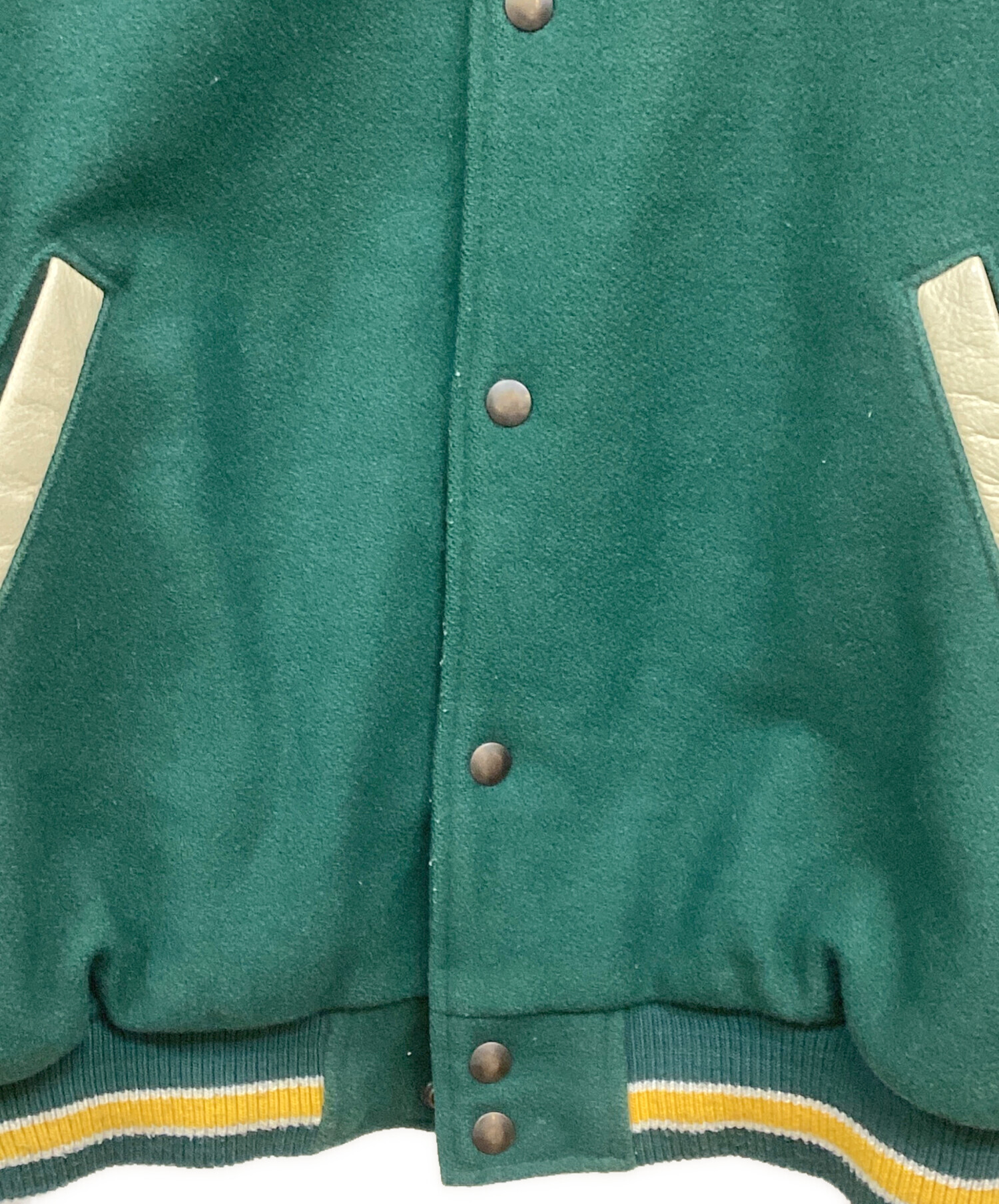 中古・古着通販】NIKE (ナイキ) グリーンペイパッカーズスタジャン