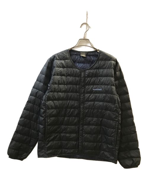 montbell ブラック フード付きダウンジャケットEX800 モンベルM