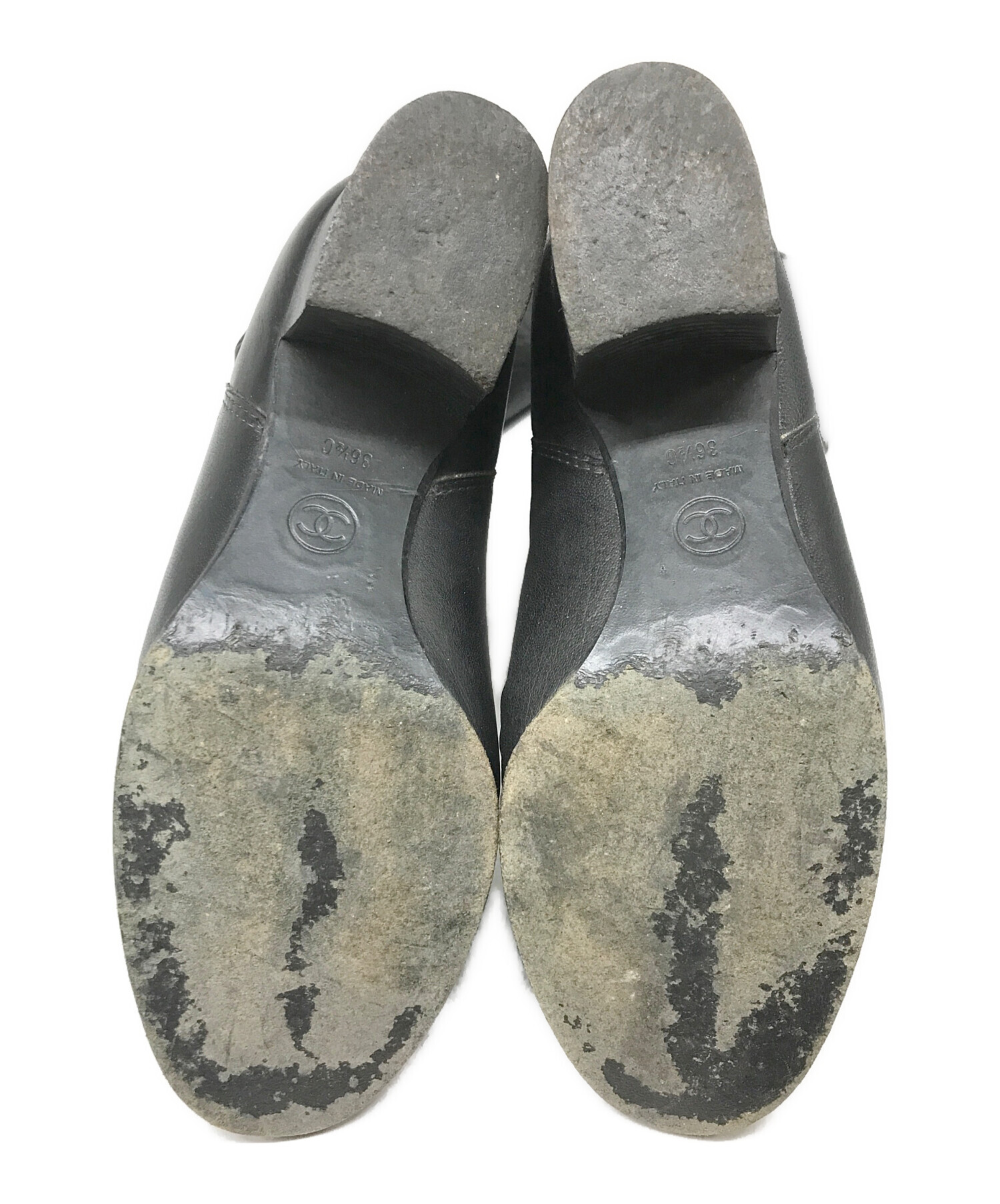 中古・古着通販】CHANEL (シャネル) ココマークワッペンロングブーツ