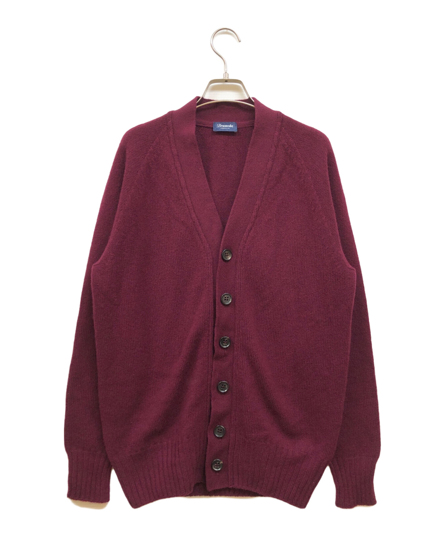 中古・古着通販】Drumohr (ドルモア) ニットカーディガン ボルドー