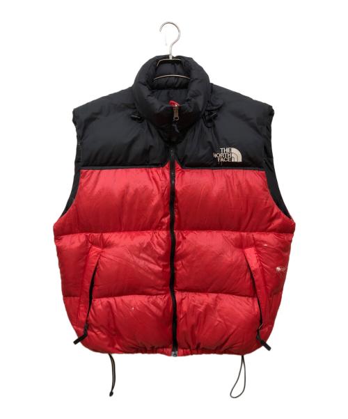XL ノースフェイス ダウンベスト 赤 レッド North Face Down 中古・古着通販】THE NORTH FACE (ザ ノース フェイス) ヌプシダウン