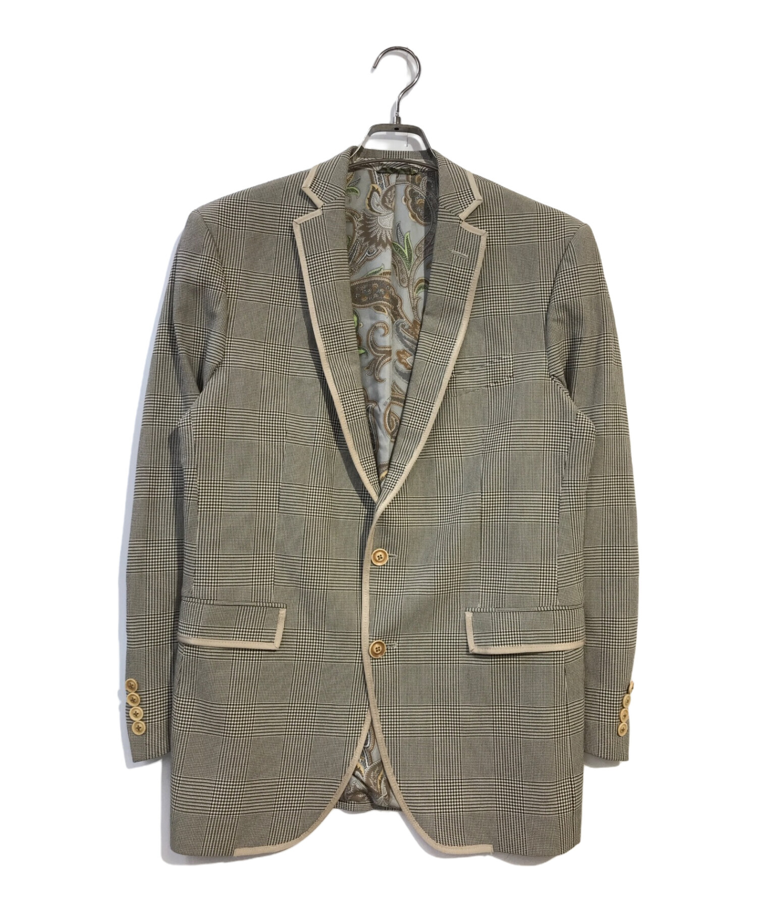 中古・古着通販】ETRO (エトロ) 千鳥格子テーラードジャケット 
