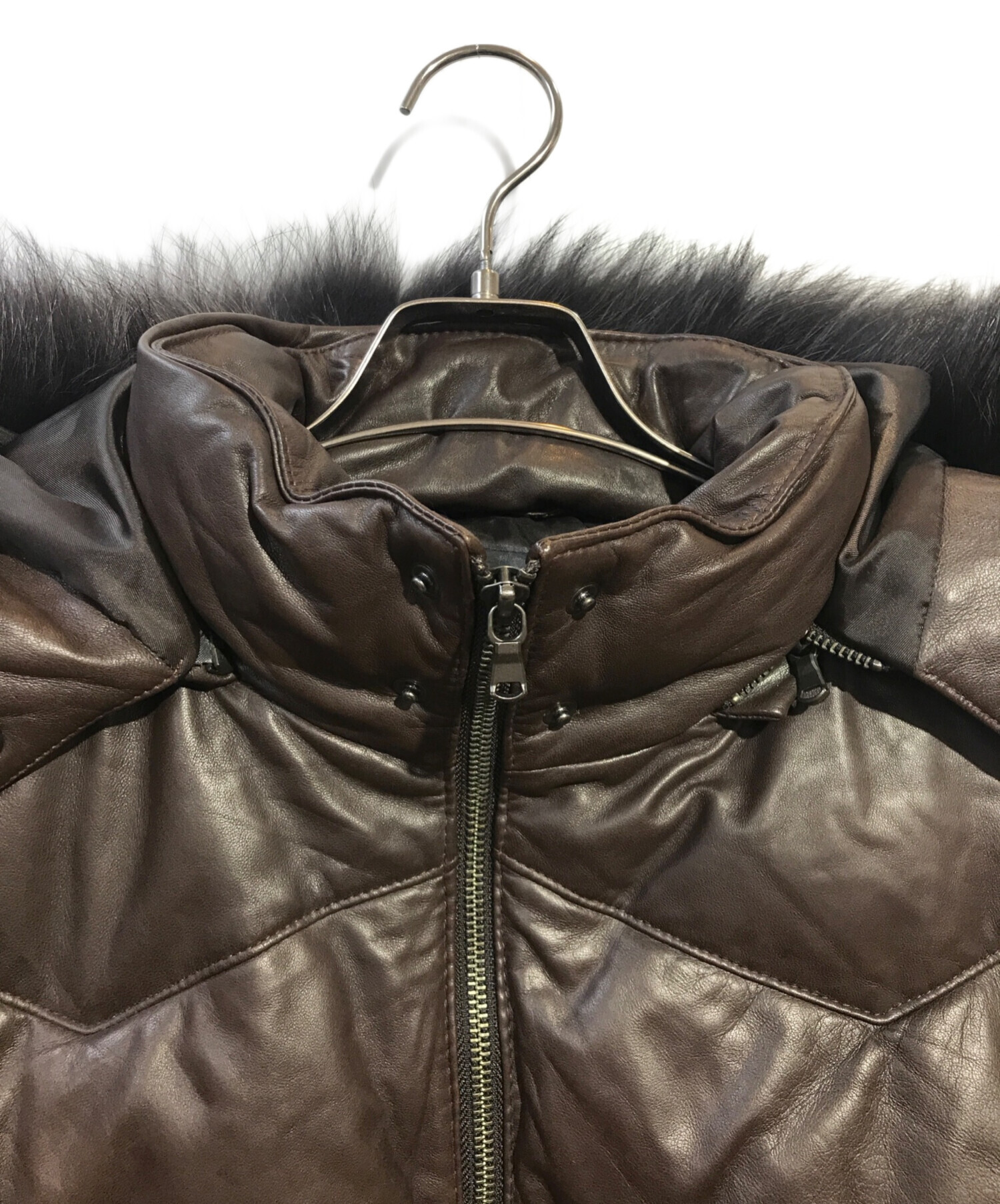 中古・古着通販】Cathy Jane (キャシージェーン) ラムレザーダウン