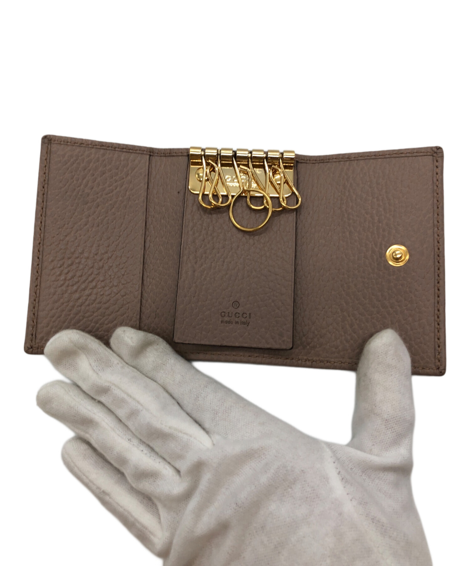中古・古着通販】GUCCI (グッチ) キーケース ベージュ｜ブランド・古着