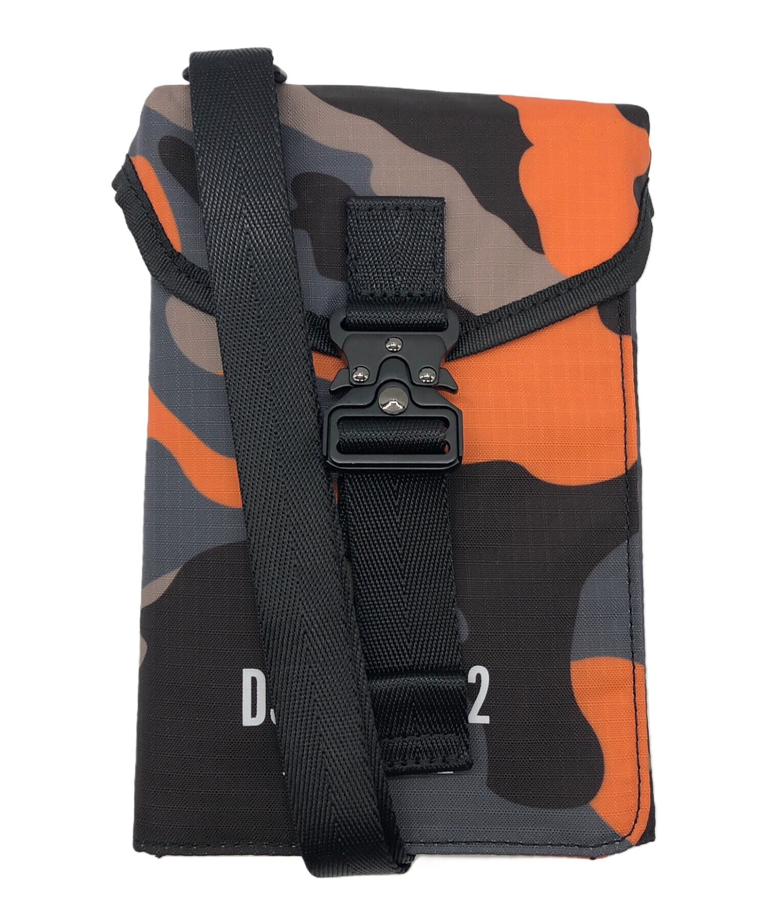 【新品】ディースクエアード DSQUARED2 ナイロン系 ネックストラップ付きカードウォレット 財布 ダークオリーブxブラック【メンズ】 DSQUARED2 - 【新品】ディースクエアード DSQUARED2 ナイロン系 ネック