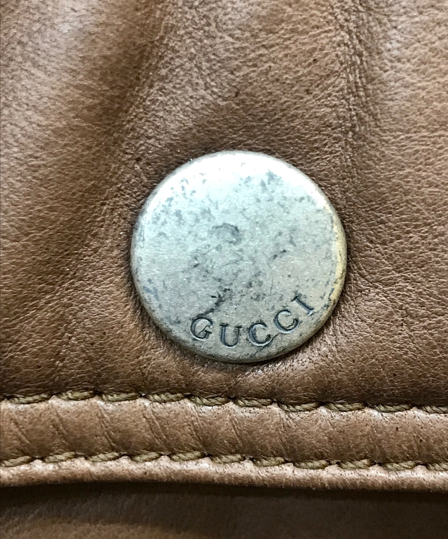 中古・古着通販】GUCCI (グッチ) ラムレザージャケット ブラウン
