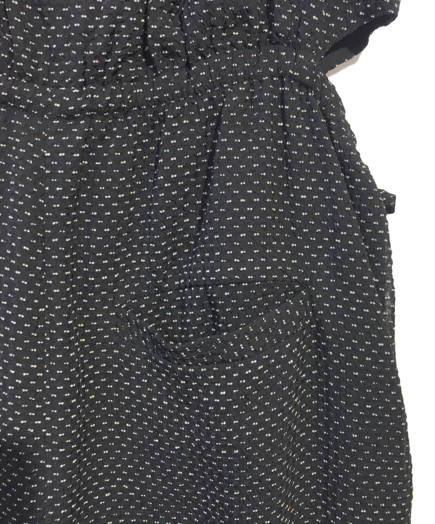 中古・古着通販】COEL (コエル) ダブルドットロンパース ブラック
