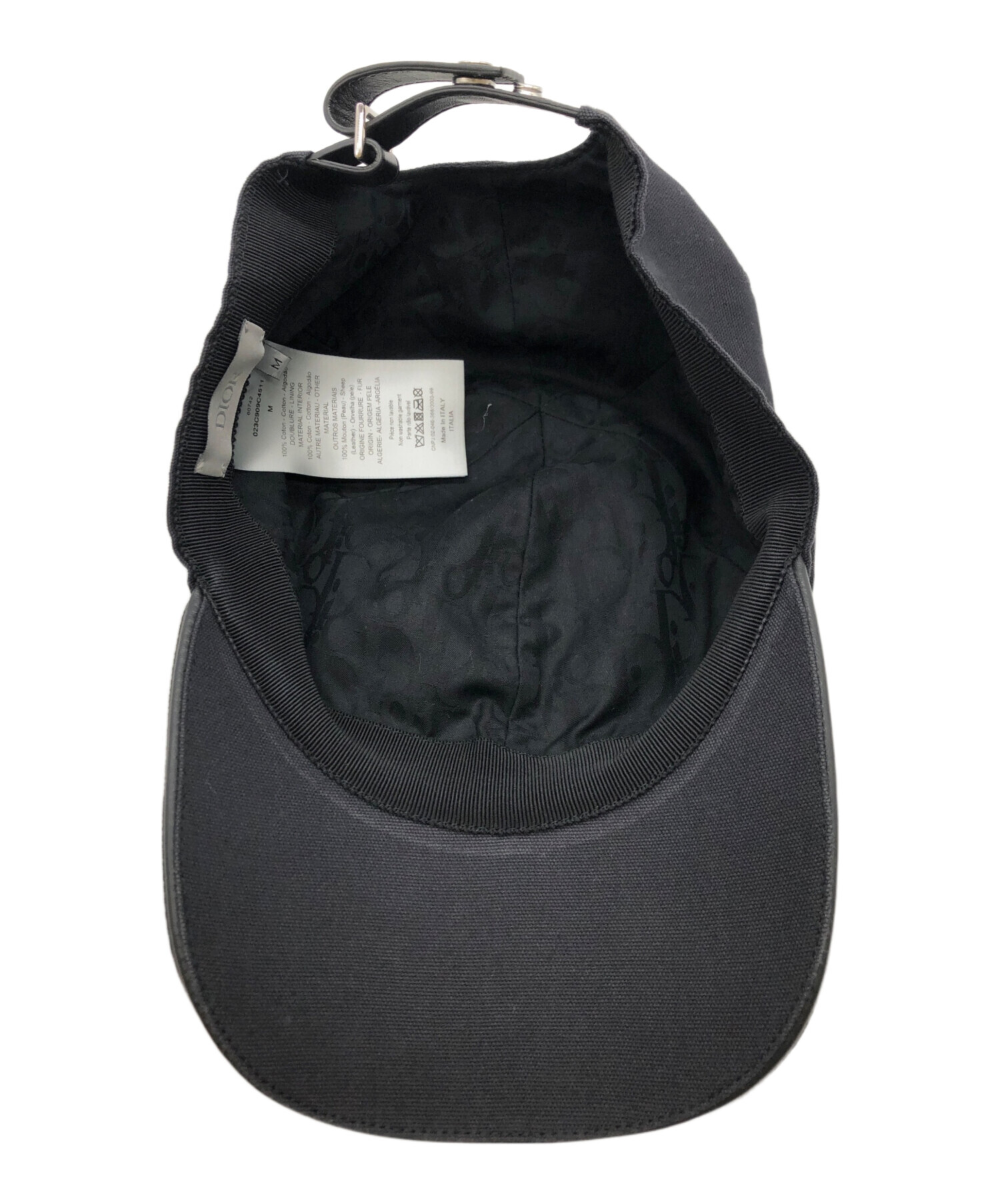 Dior ブラックキャップ 中古・古着通販】DIOR (ディオール) stussy (ステューシー) ロゴ