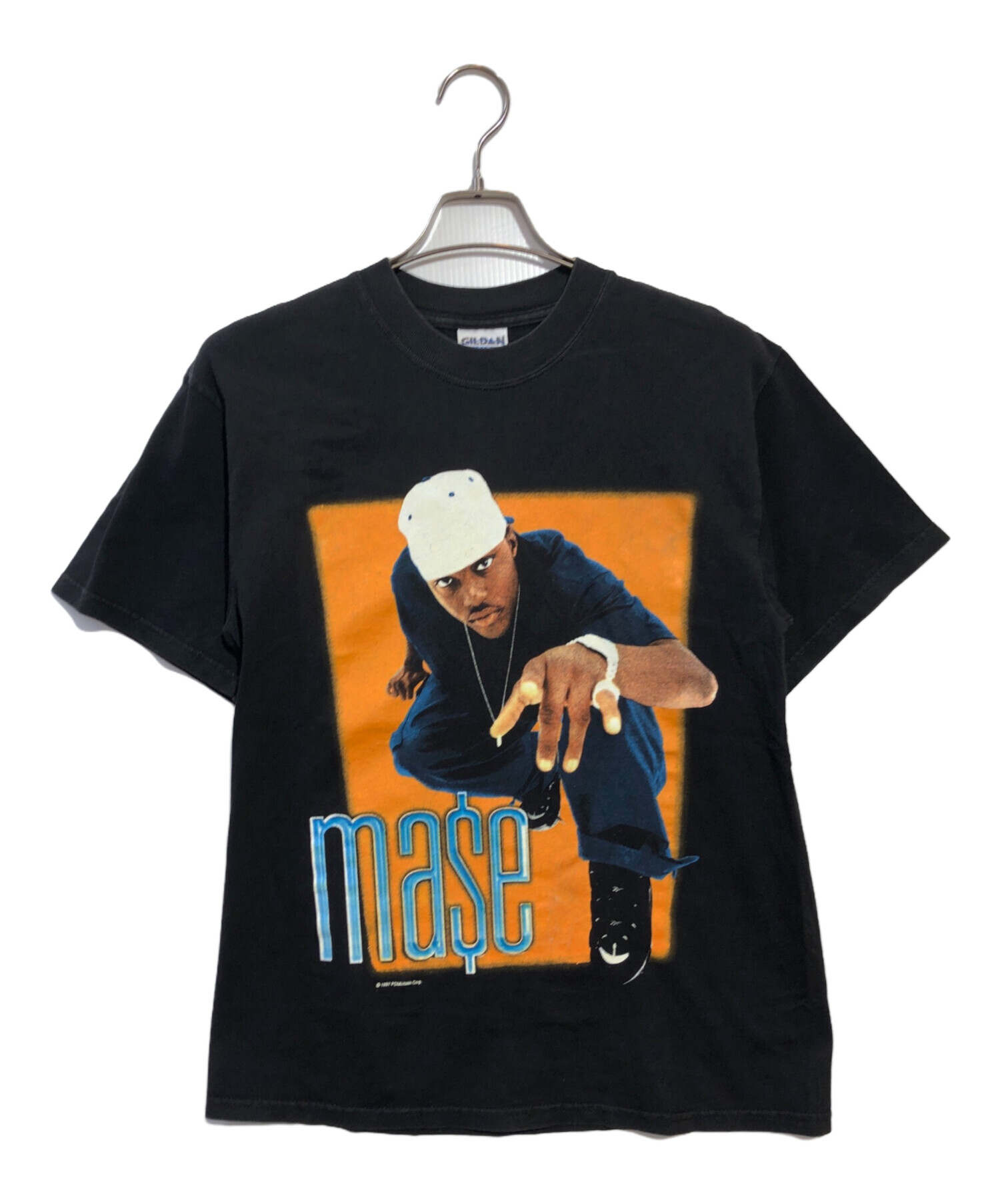 中古・古着通販】GILDAN (ギルダン) オールドラップTシャツ ブラック