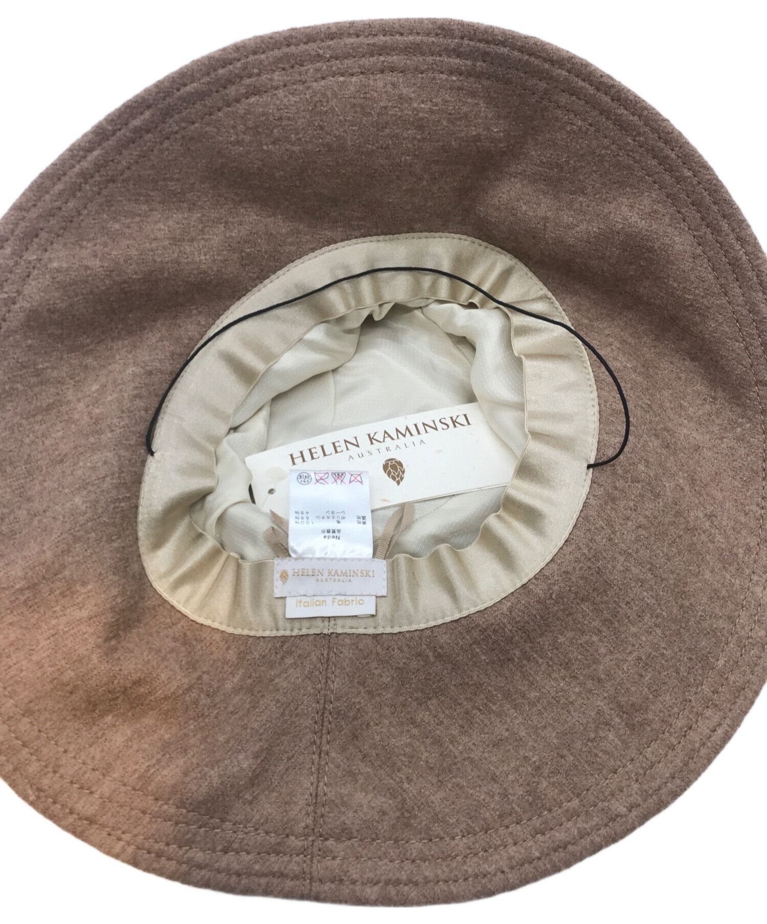 HELEN KAMINSKI ヘレンカミンスキー リネンつば広ハット ヘレンカミン