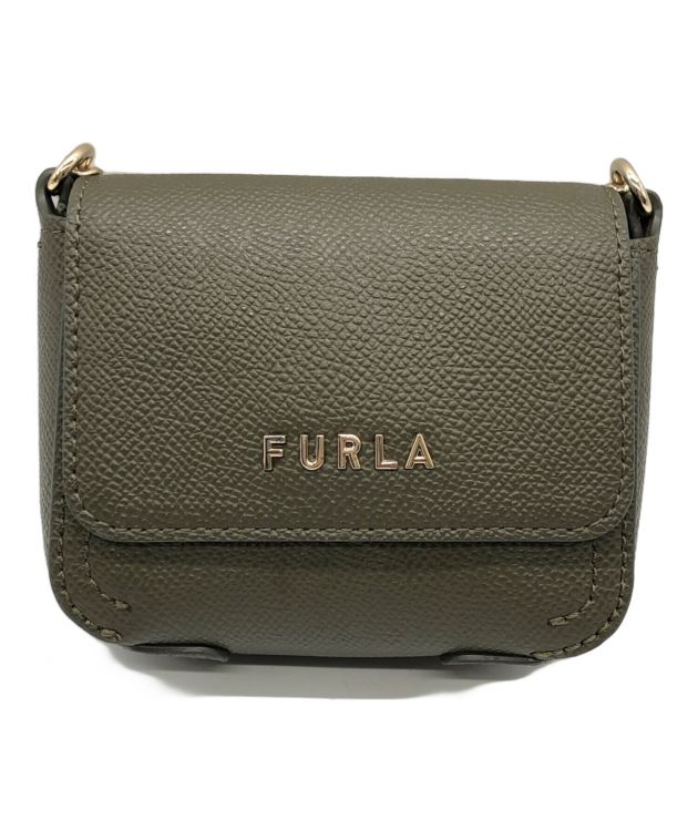 FURLA フルラ ショルダーバッグ - 緑系 【古着】【中古】 中古・古着通販】FURLA (フルラ) ショルダーバッグ グリーン｜ブランド