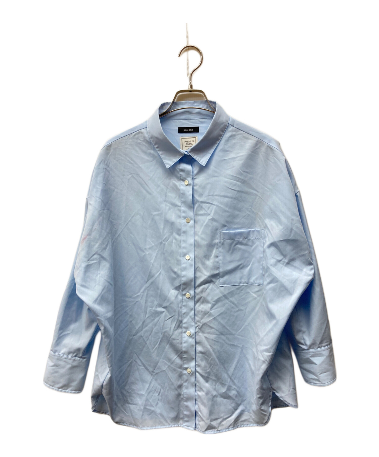 中古・古着通販】anuans (アニュアンス) スタンダードシャツ ブルー