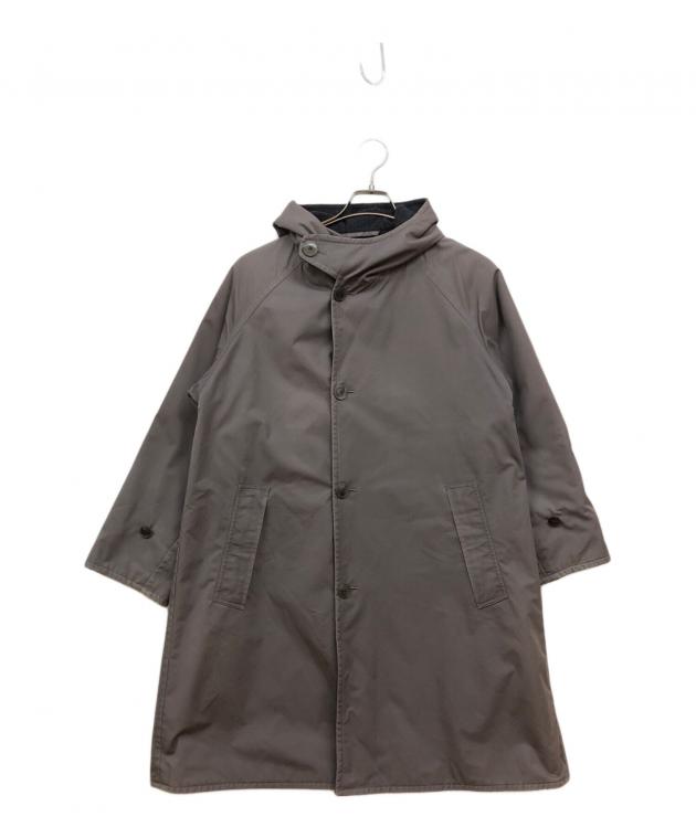 中古・古着通販】COMOLI (コモリ) フーデッドコート グレー｜ブランド