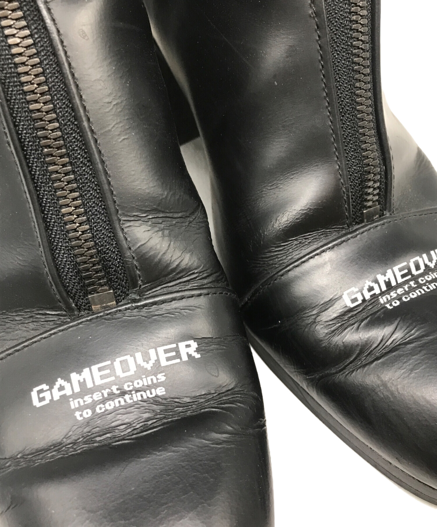 中古・古着通販】SHAREEF (シャリーフ) GAMEOVER ジップアップブーツ