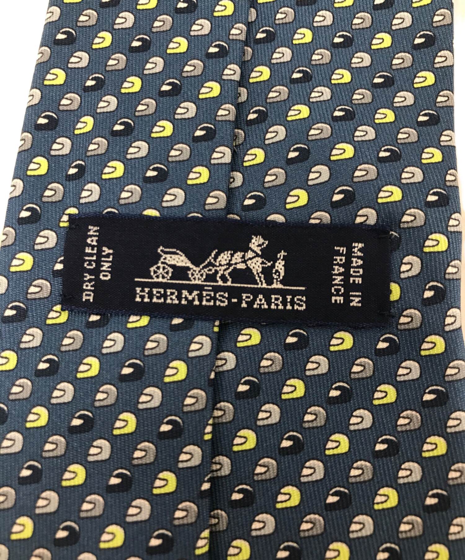 HERMES ネイビー シルク ネクタイ 中古・古着通販】HERMES (エルメス) シルクネクタイ ネイビー サイズ