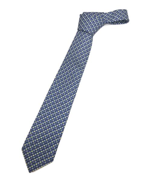 中古・古着通販】HERMES (エルメス) シルクネクタイ ネイビー サイズ