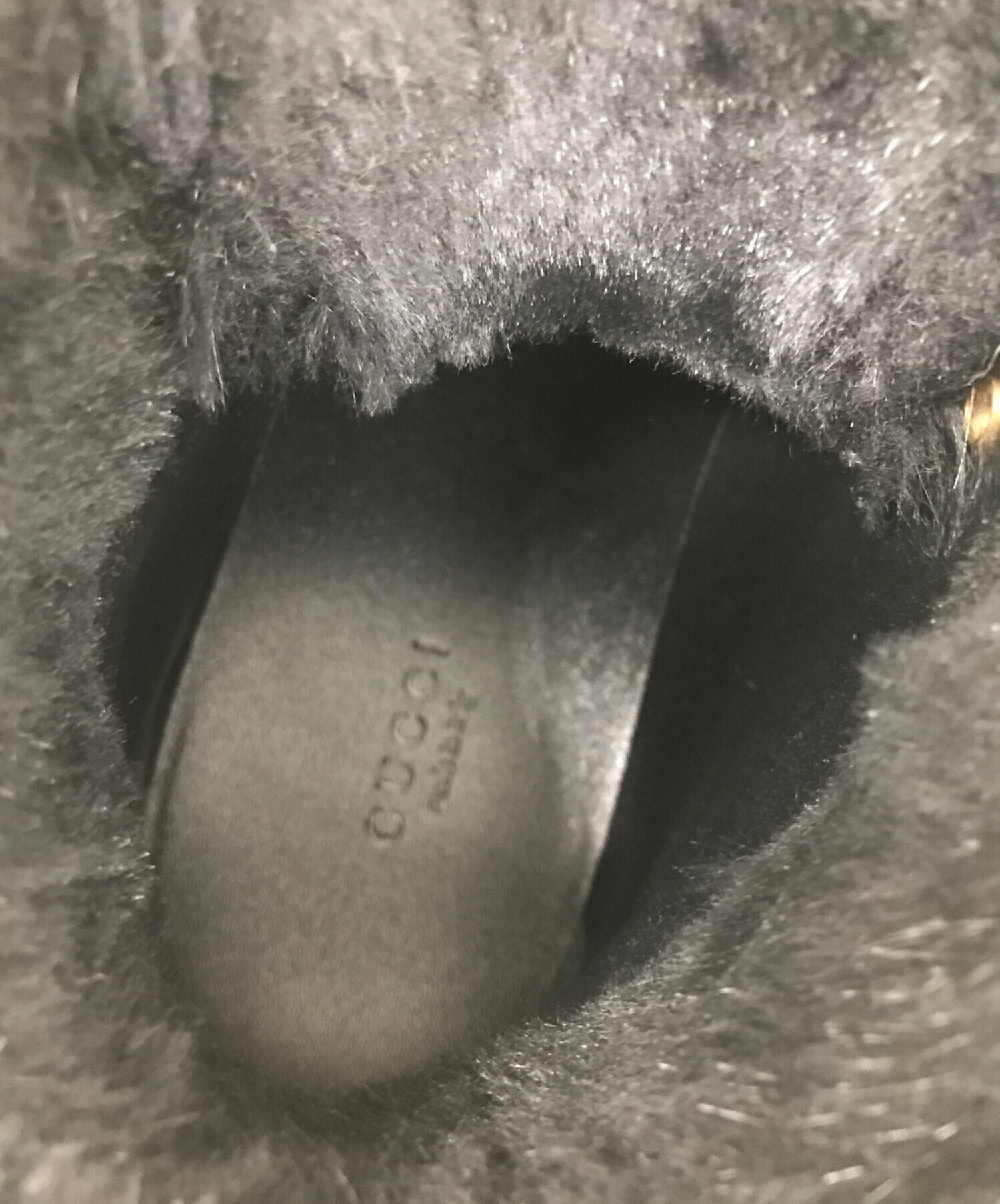 中古・古着通販】GUCCI (グッチ) GGムートンハイカットスニーカー