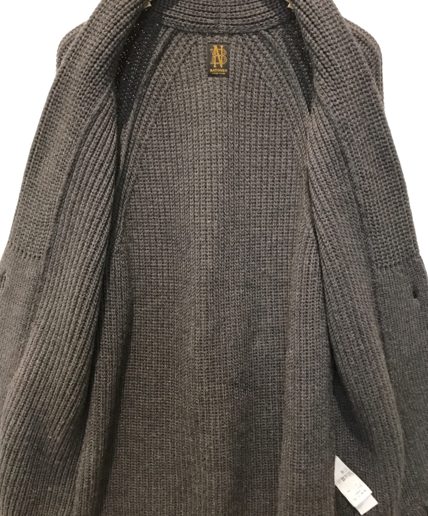 中古・古着通販】BATONER (バトナ―) 5ゲージウール片畦