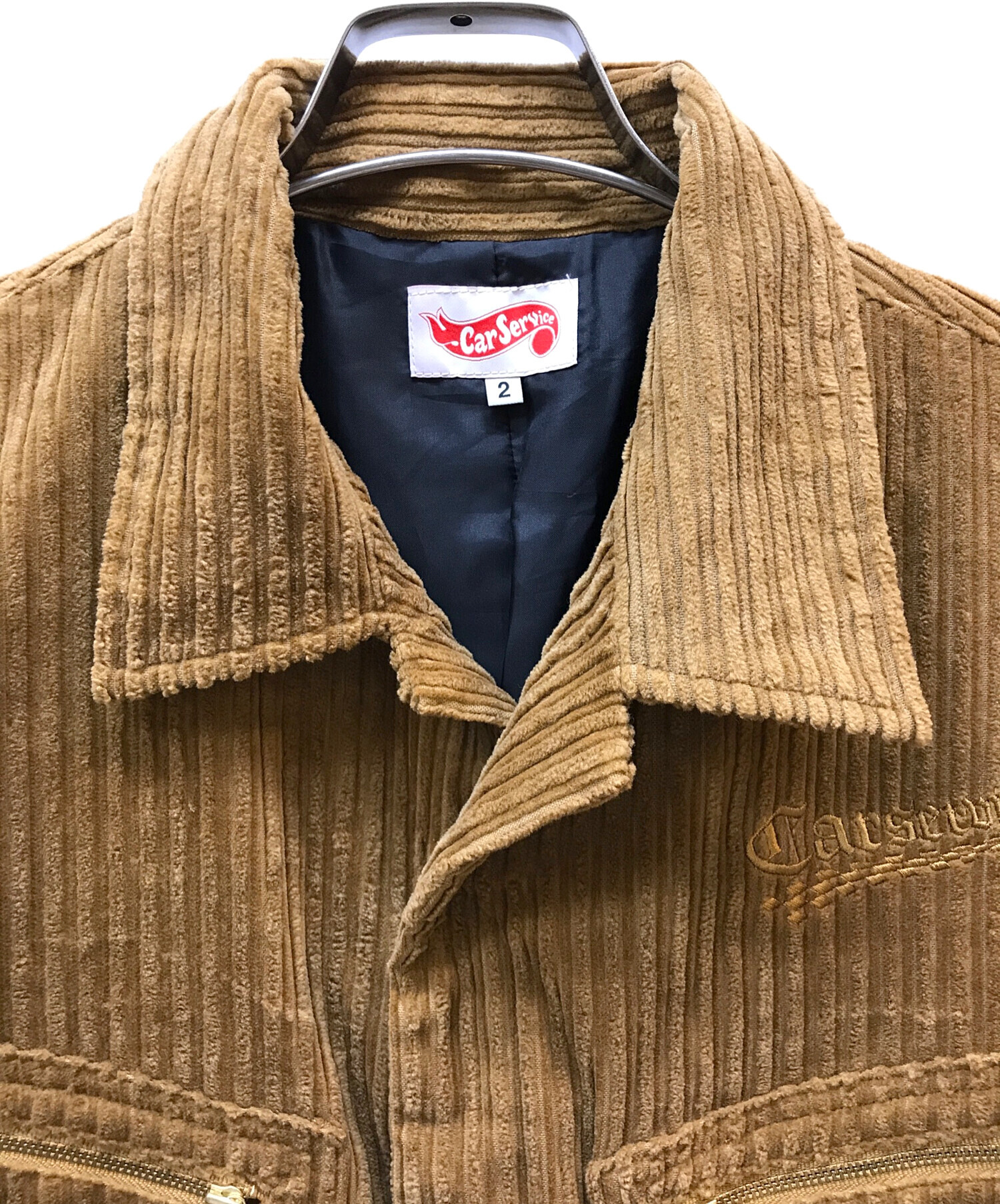 CARSERVICE / カーサービス】CHECKER LOGO 5PKT WORK JACKET