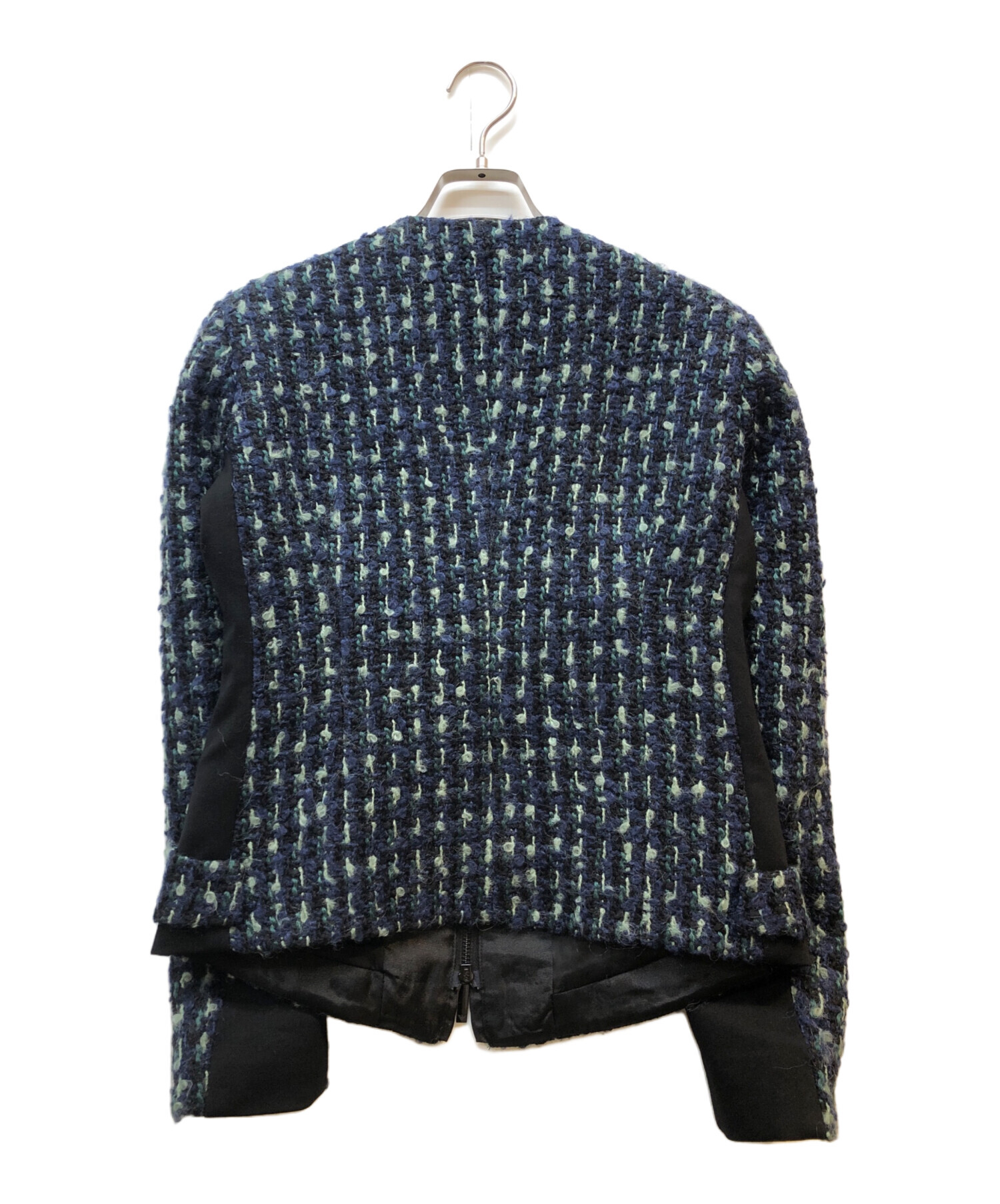 ARMANI⭐︎アルマーニ⭐︎ネイビージャケット⭐︎サイズ40 中古・古着通販】EMPORIO ARMANI (エンポリオアルマーニ) ノーカラー