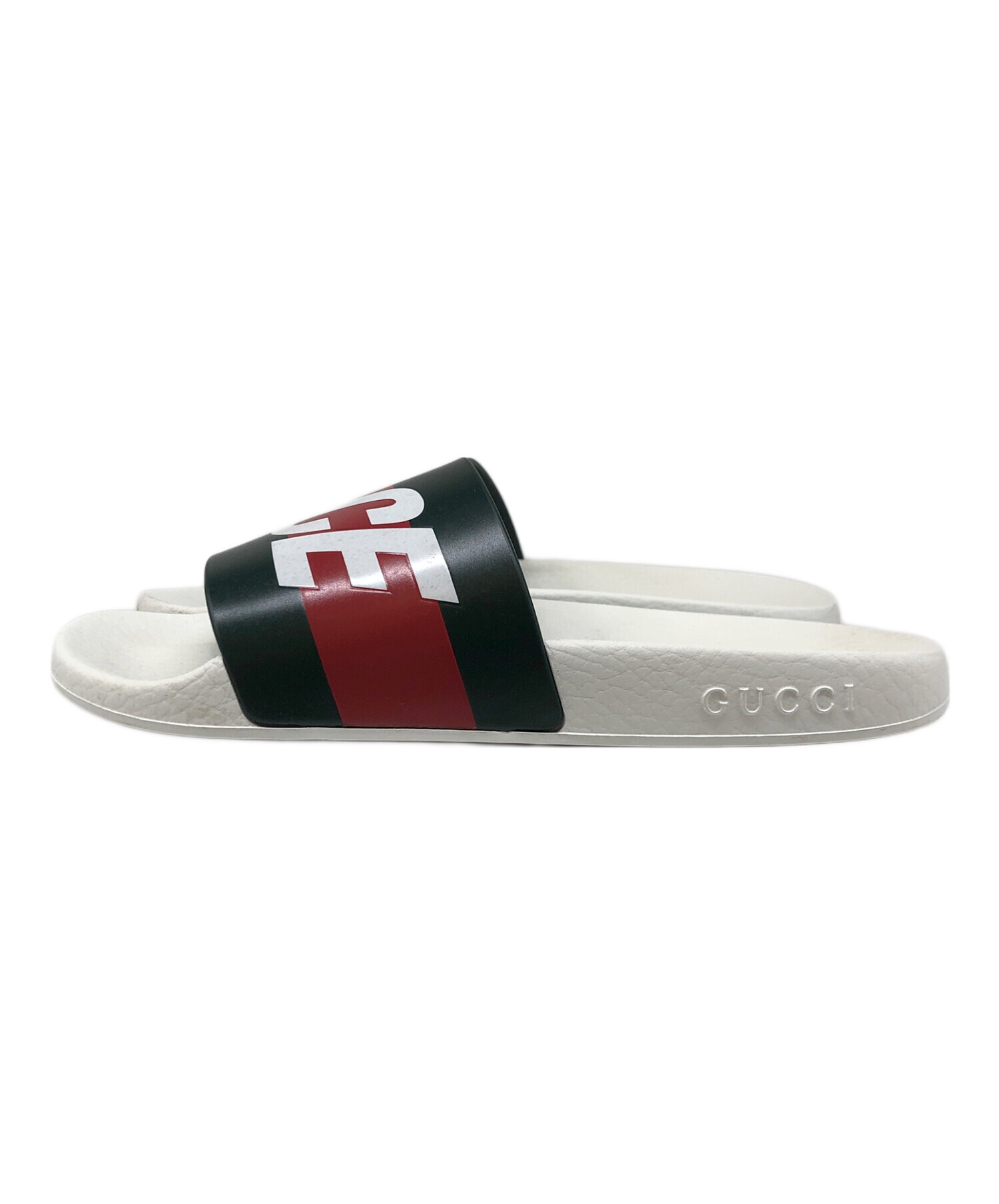 中古・古着通販】GUCCI (グッチ) palace slides ロゴラバーサンダル