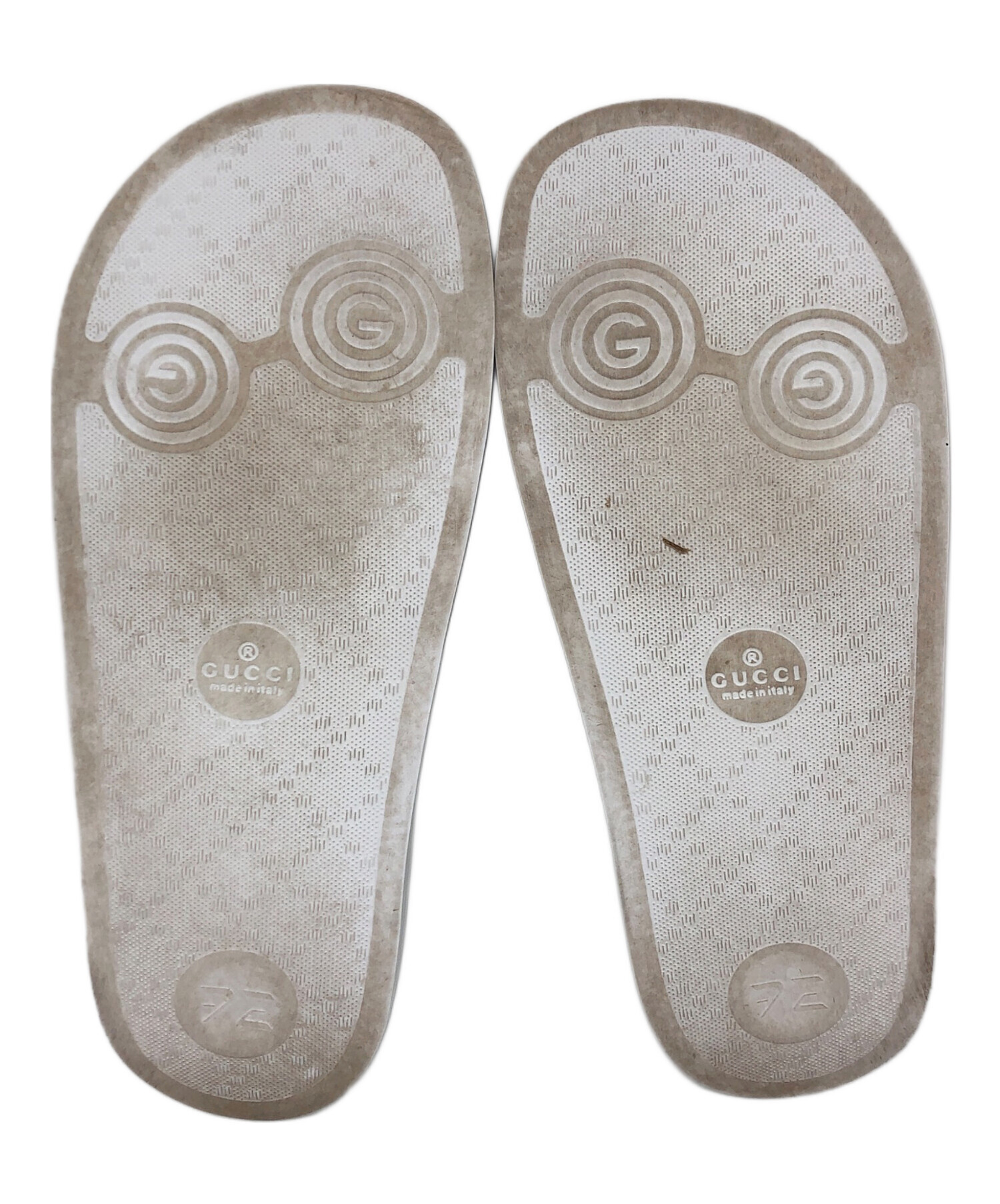 中古・古着通販】GUCCI (グッチ) palace slides ロゴラバーサンダル