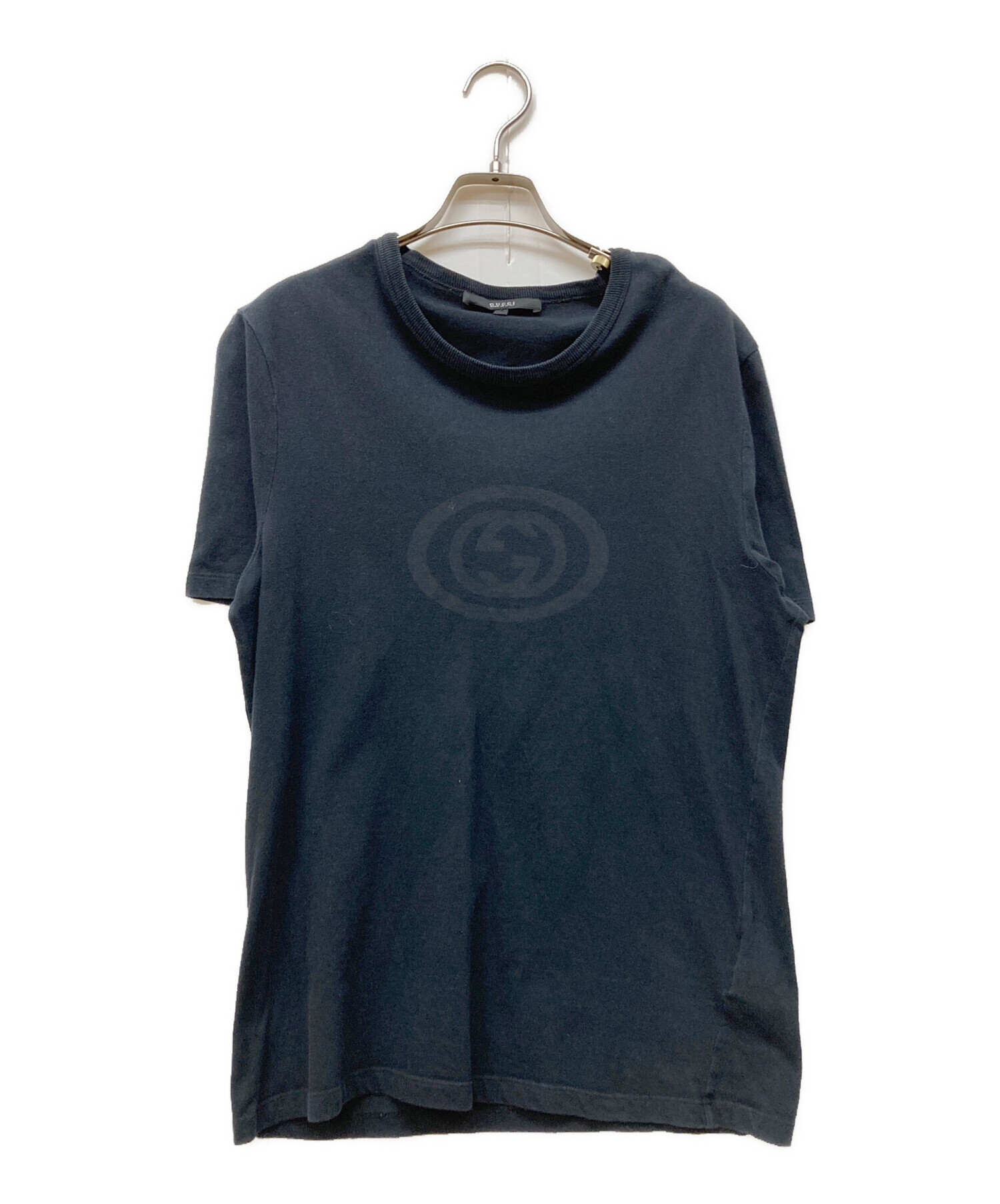 中古・古着通販】GUCCI (グッチ) ロゴTシャツ ブラック サイズ:S