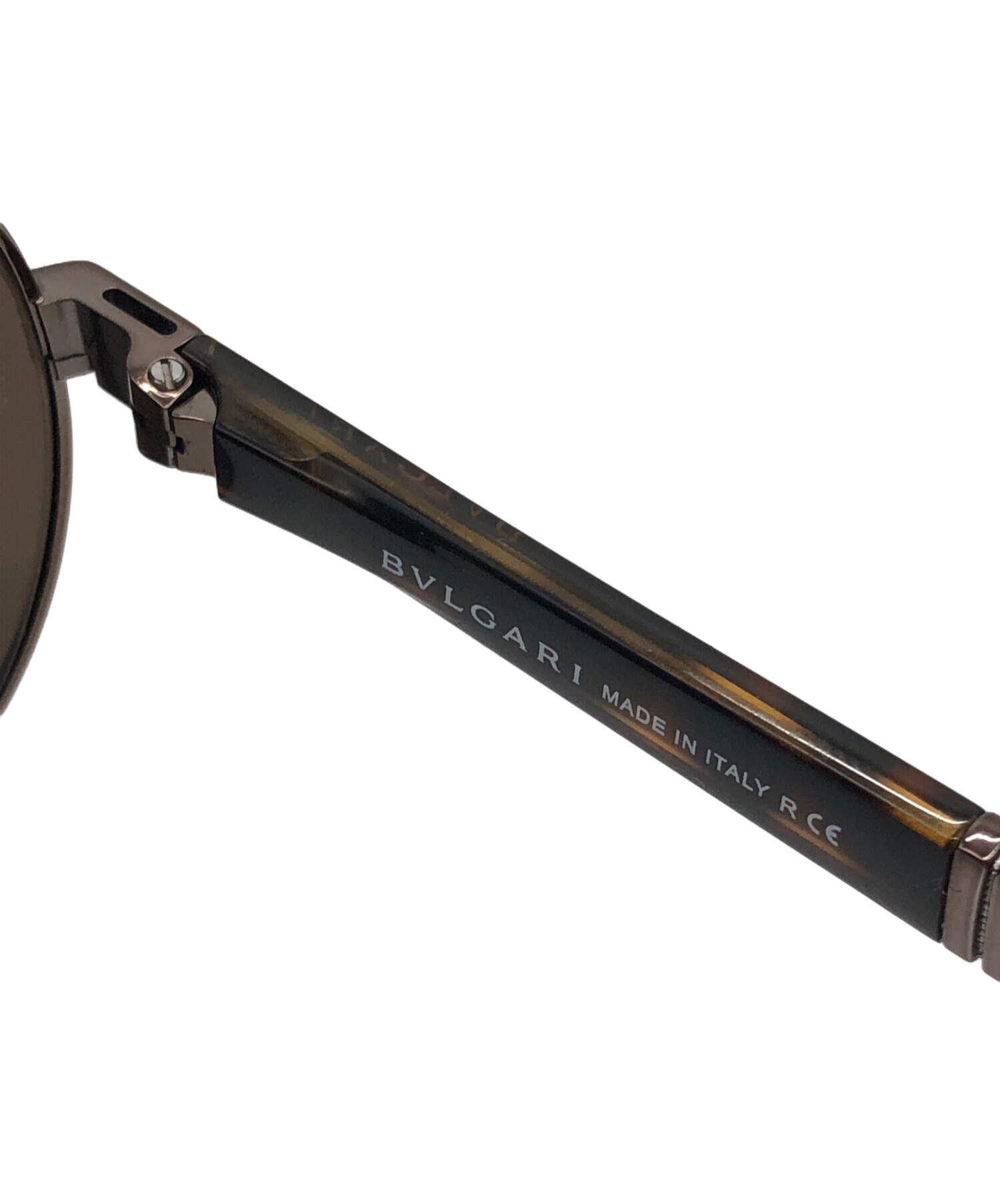 美品！BVLGARI ブルガリ サングラス ブラック パレンテシ 正規良 激レア ブルガリ パレンテシ装飾 フレームレスサングラス 黒×白