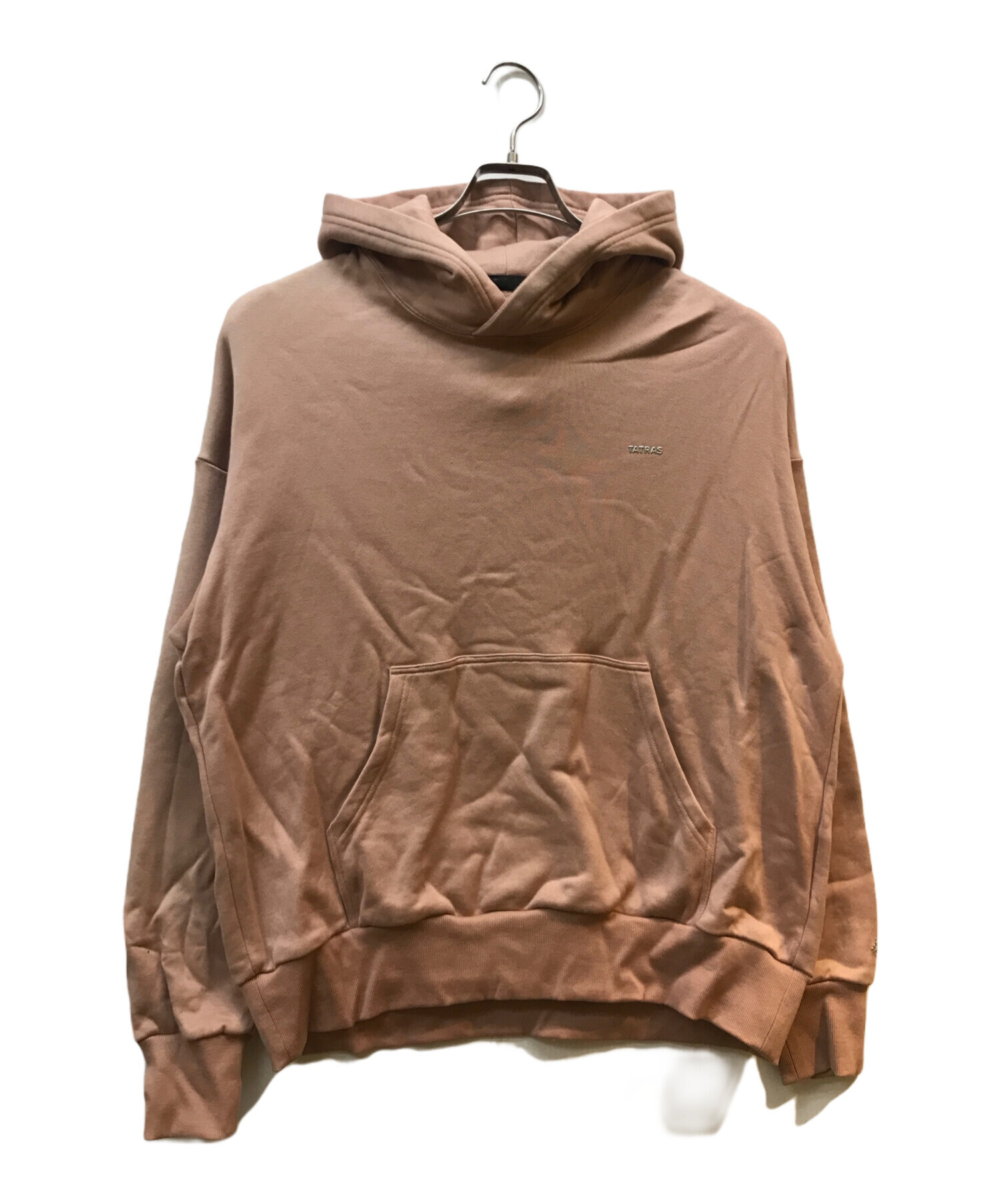 TATRAS AGUILA スウェット　サーモンピンク ちょいゆる ダボパーカー 中古・古着通販】TATRAS (タトラス) AGUILA プルオーバーパーカー