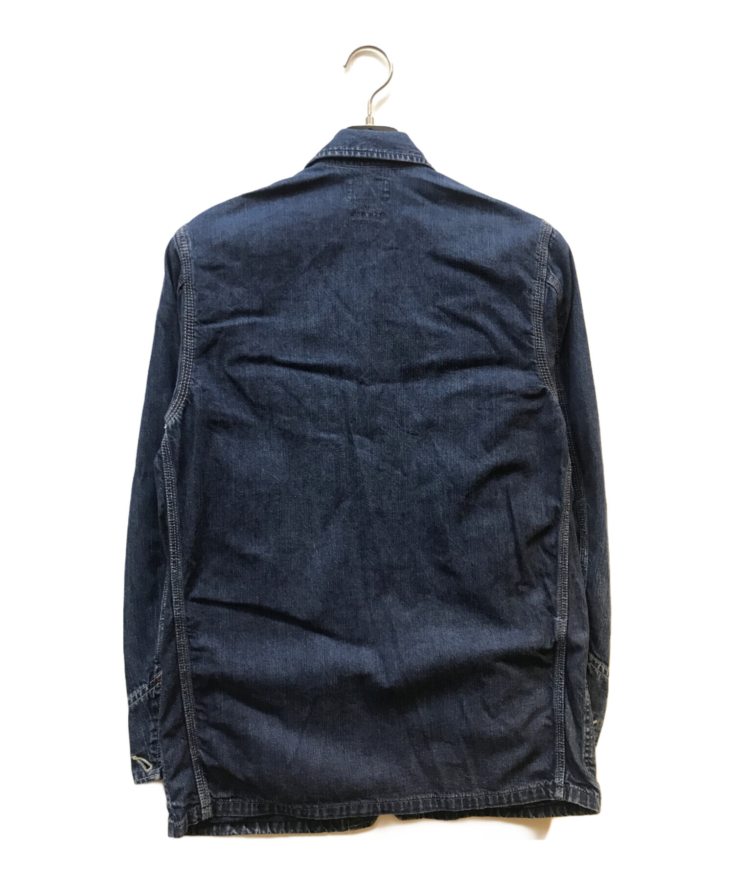 BLUE BLUE　（3）　デニムジャケット　カバーオール　インディゴ 中古・古着通販】BLUE BLUE (ブルーブルー) デニムカバーオール