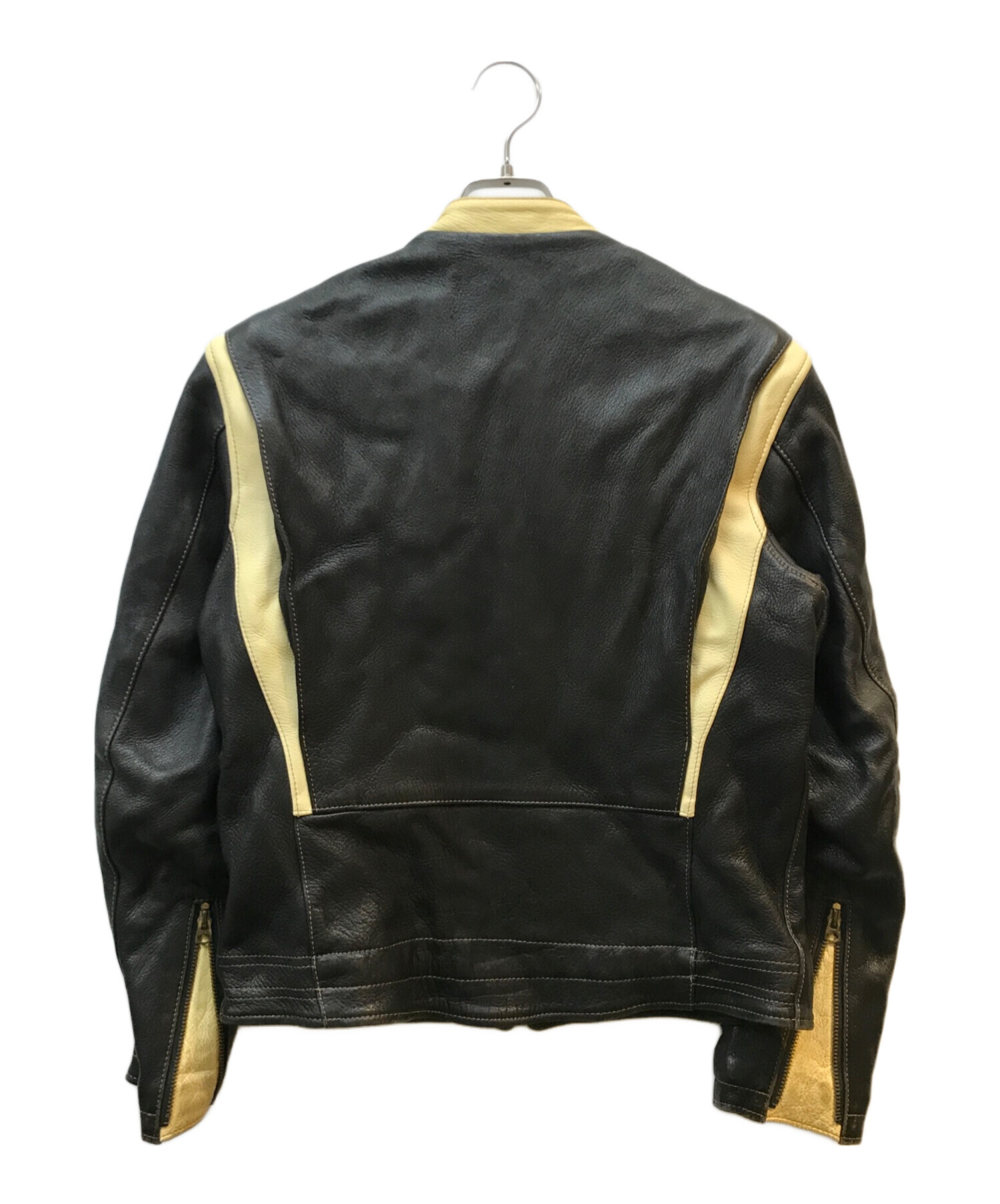 m The Flat Head シングルライダースジャケット 38 The Flat Head