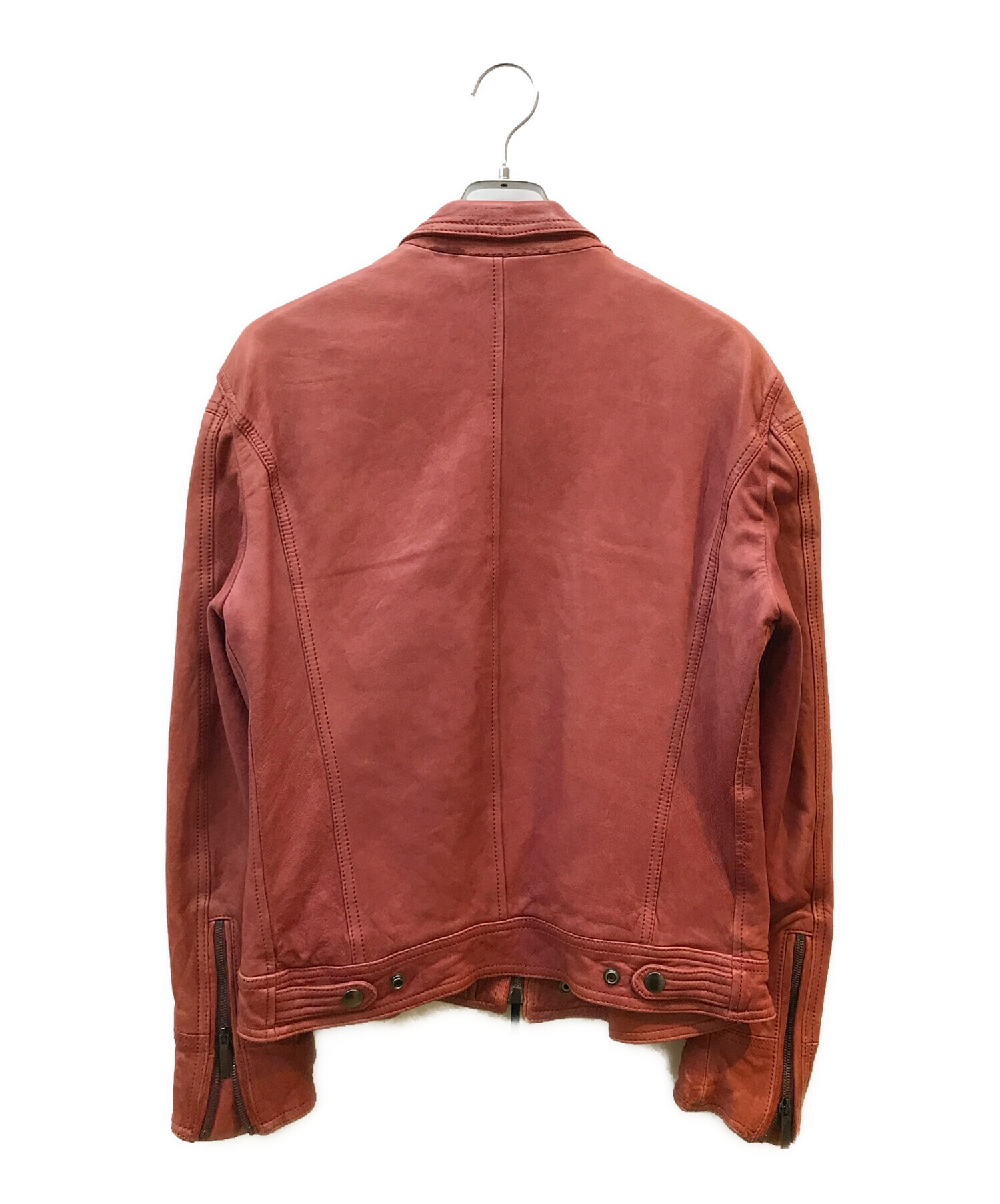 EMPORIO ARMANI レザージャケット シングルライダース 中古・古着通販】EMPORIO ARMANI (エンポリオアルマーニ) シングル