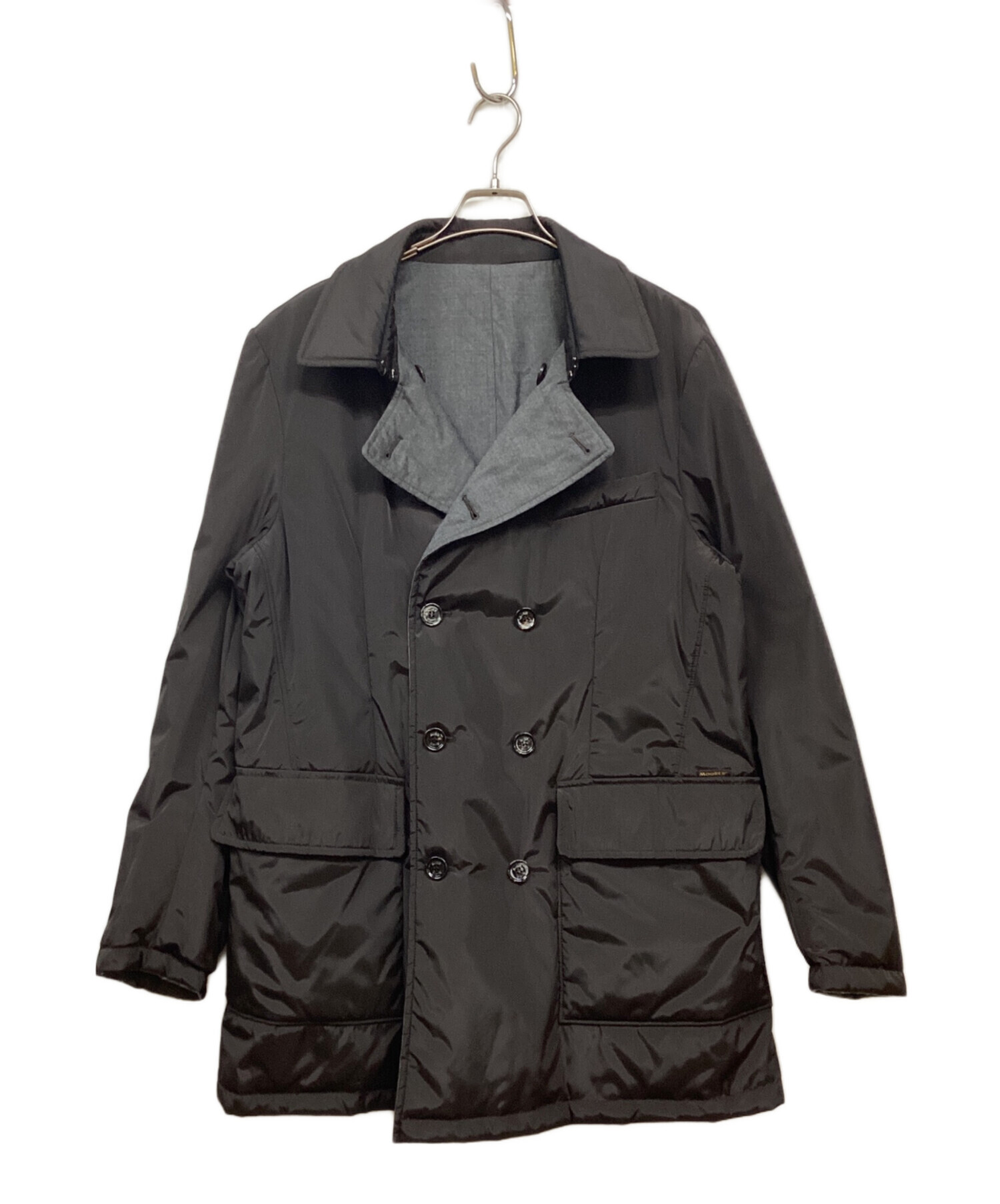 中古・古着通販】MOORER (ムーレー) ウール中綿ダブルコート ブラウン