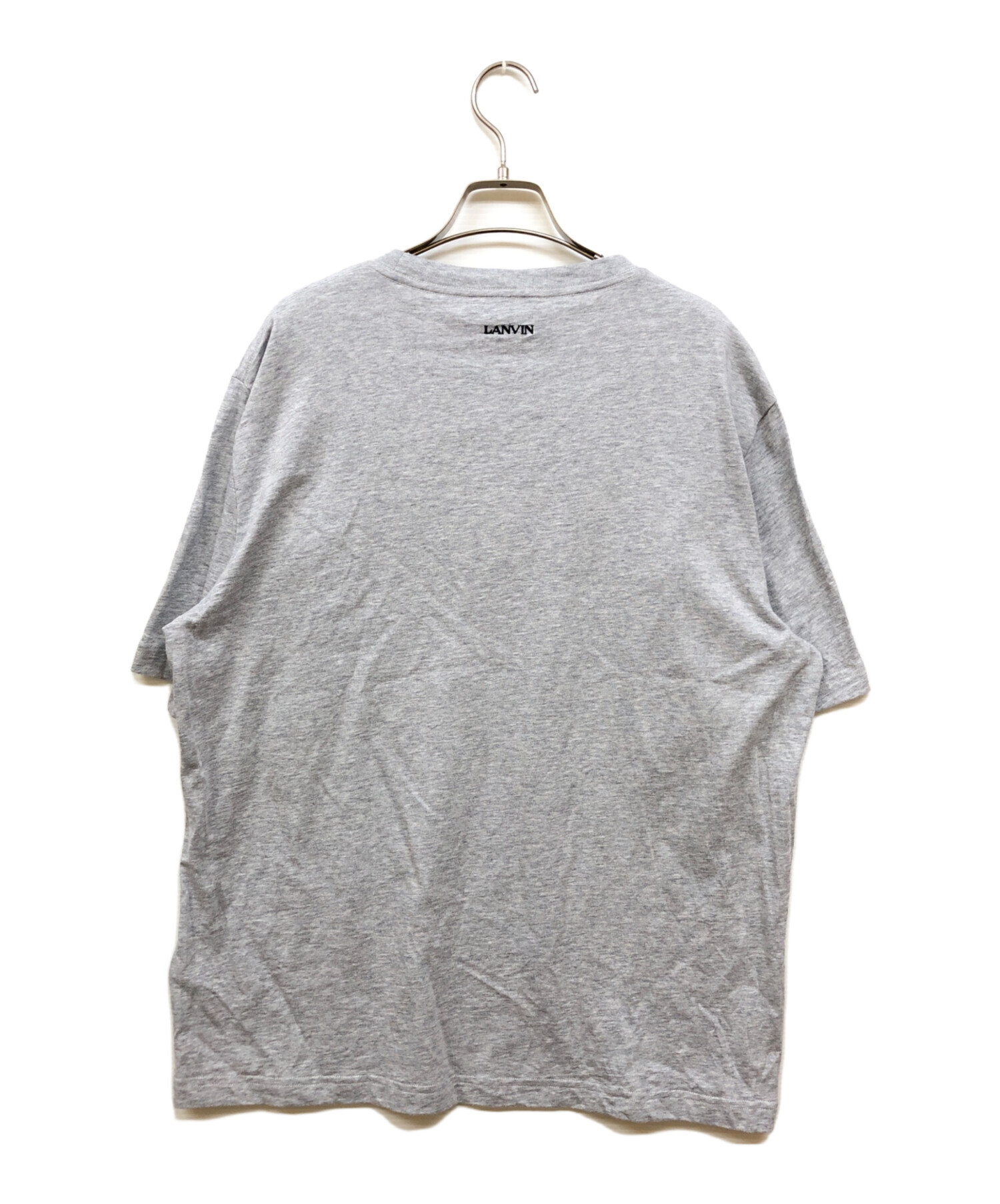 中古・古着通販】LANVIN (ライバン) テープロゴカットソー グレー