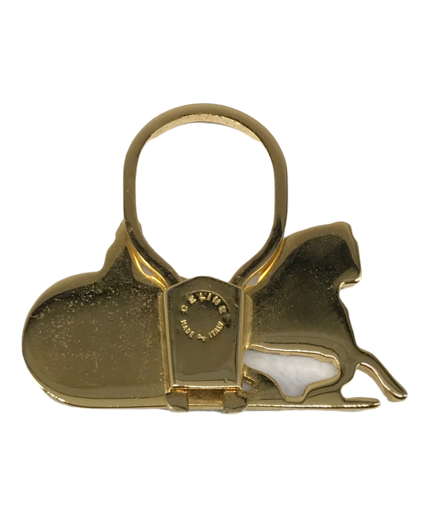 中古・古着通販】CELINE (セリーヌ) 馬車キーリング ゴールド(色