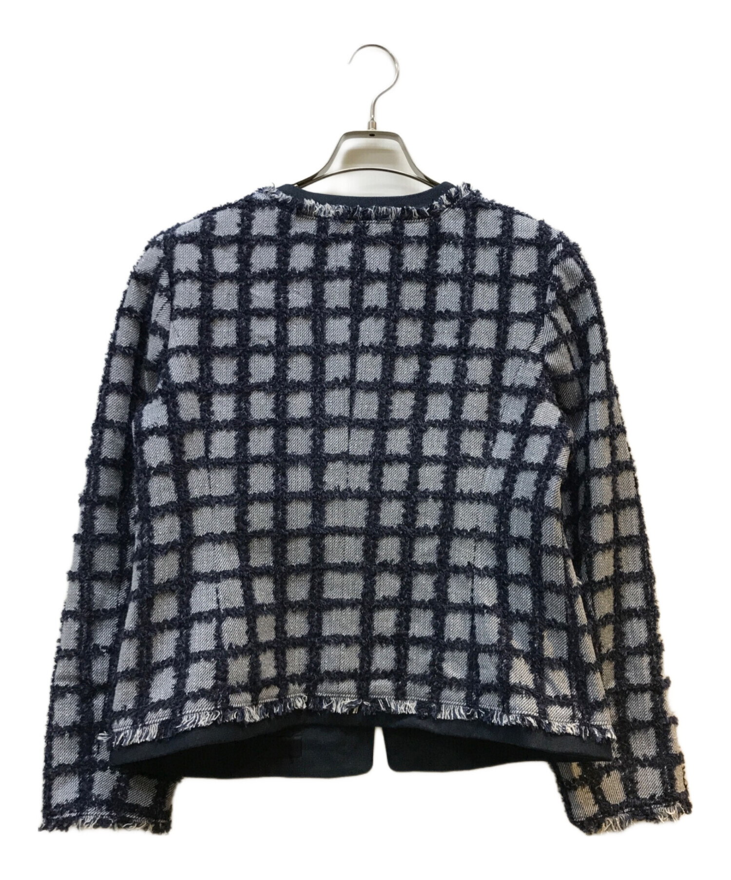 【新品未使用】DAKS ツイードライクノーカラーデニムジャケット　サイズ44 ツイードライクノーカラーデニムジャケット 【春服】【セットアップ